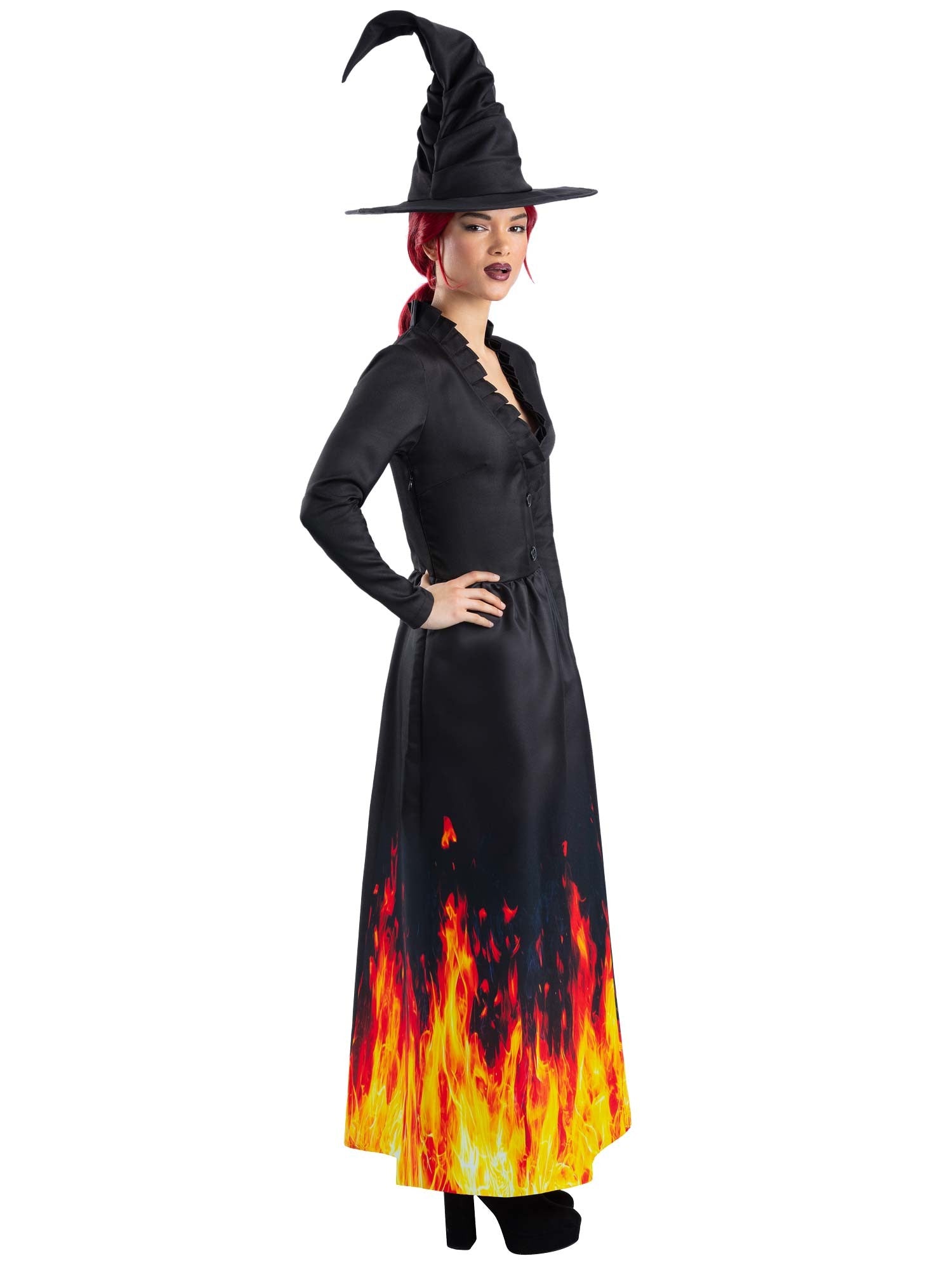 smiffys-fever-burning-witch-hexenkost-m-damen-schwarz-m image 3