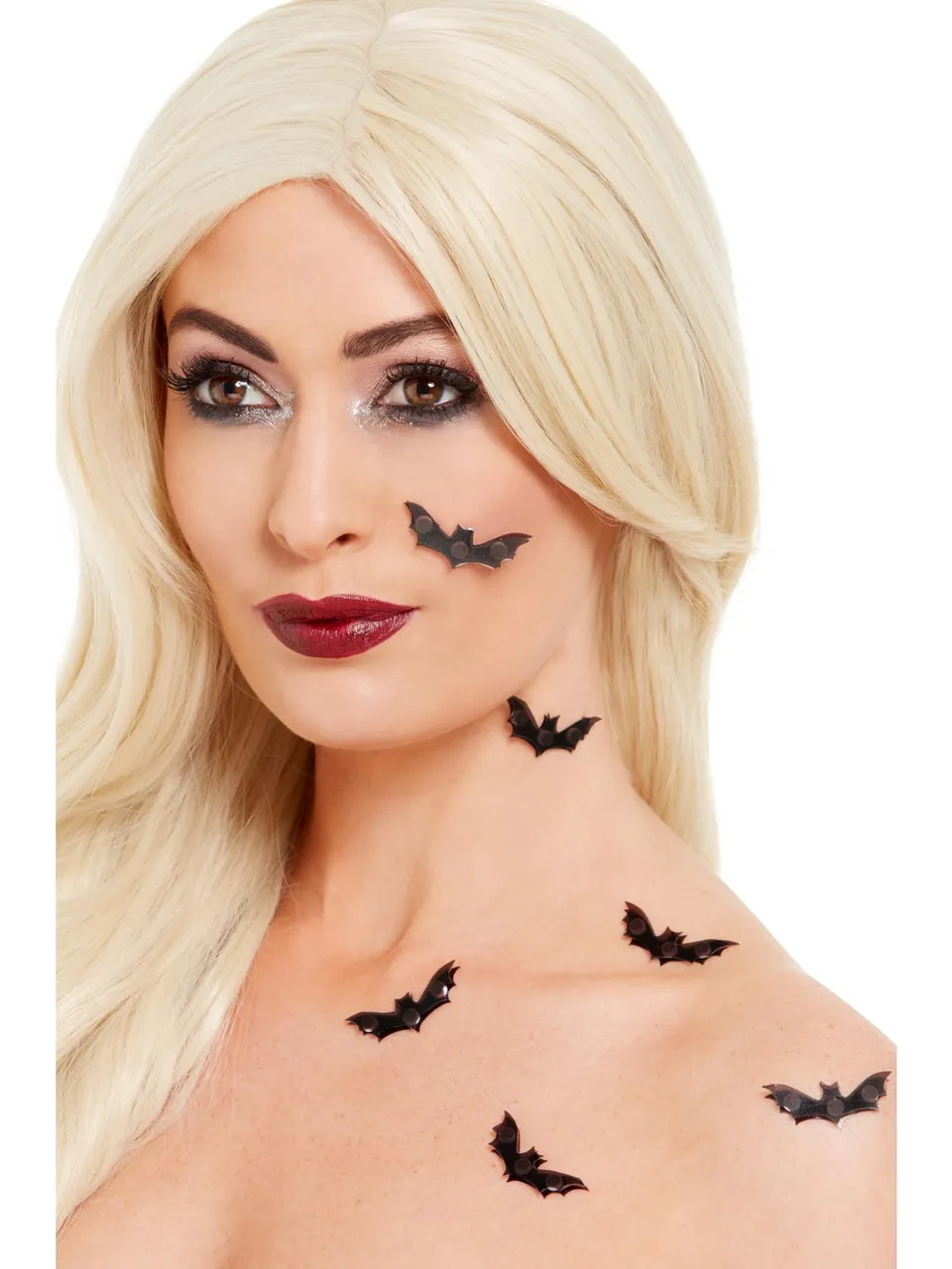 smiffys-makeup-fx-3d-fledermaus-sticker-schwarz-6-st-ck image 1