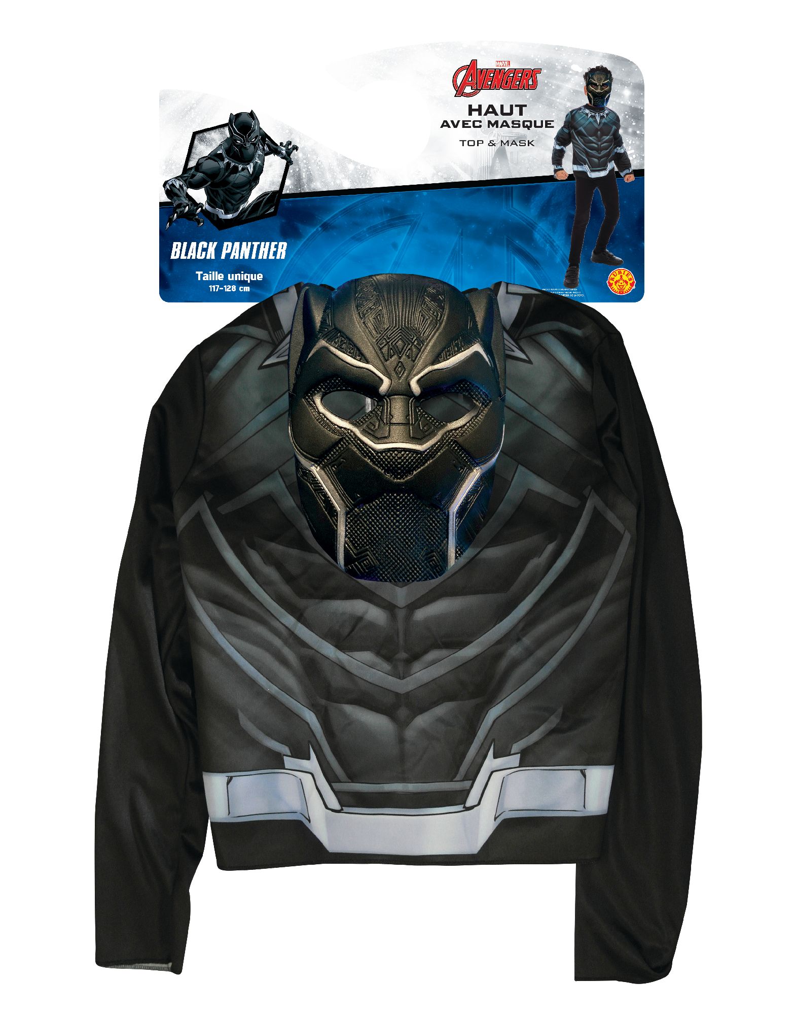 rubies-black-panther-top-kost-m-mit-maske-schwarz image 2