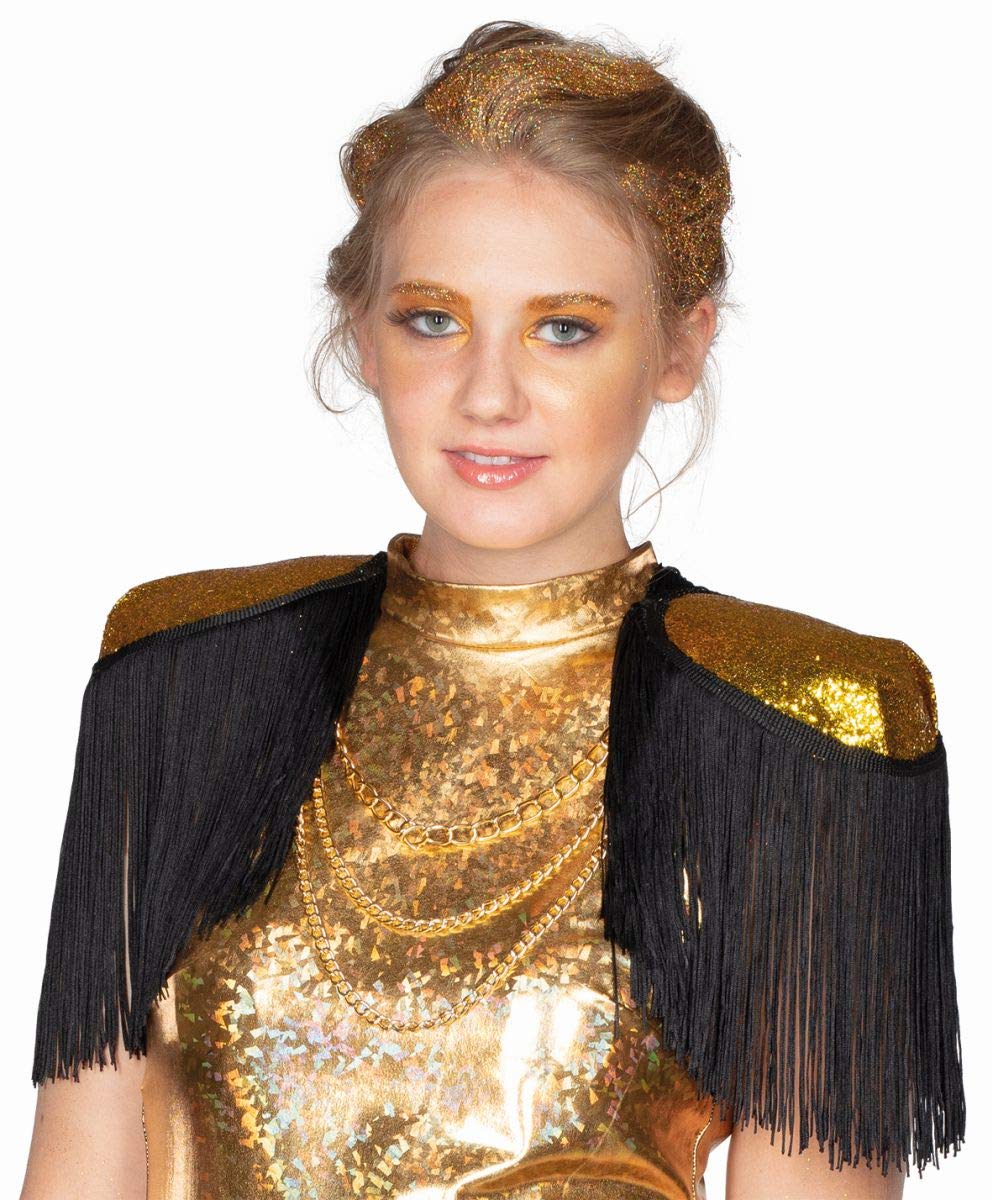 rubie-s-deluxe-schulterklappen-fransen-gold-uniform image 1