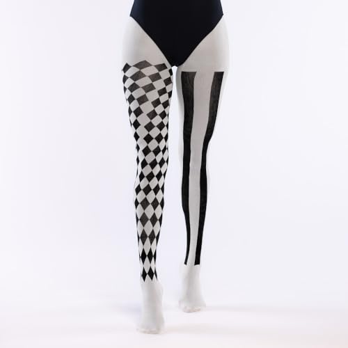 boland-jester-harlekin-strumpfhose-schwarz-wei-60-den image 3