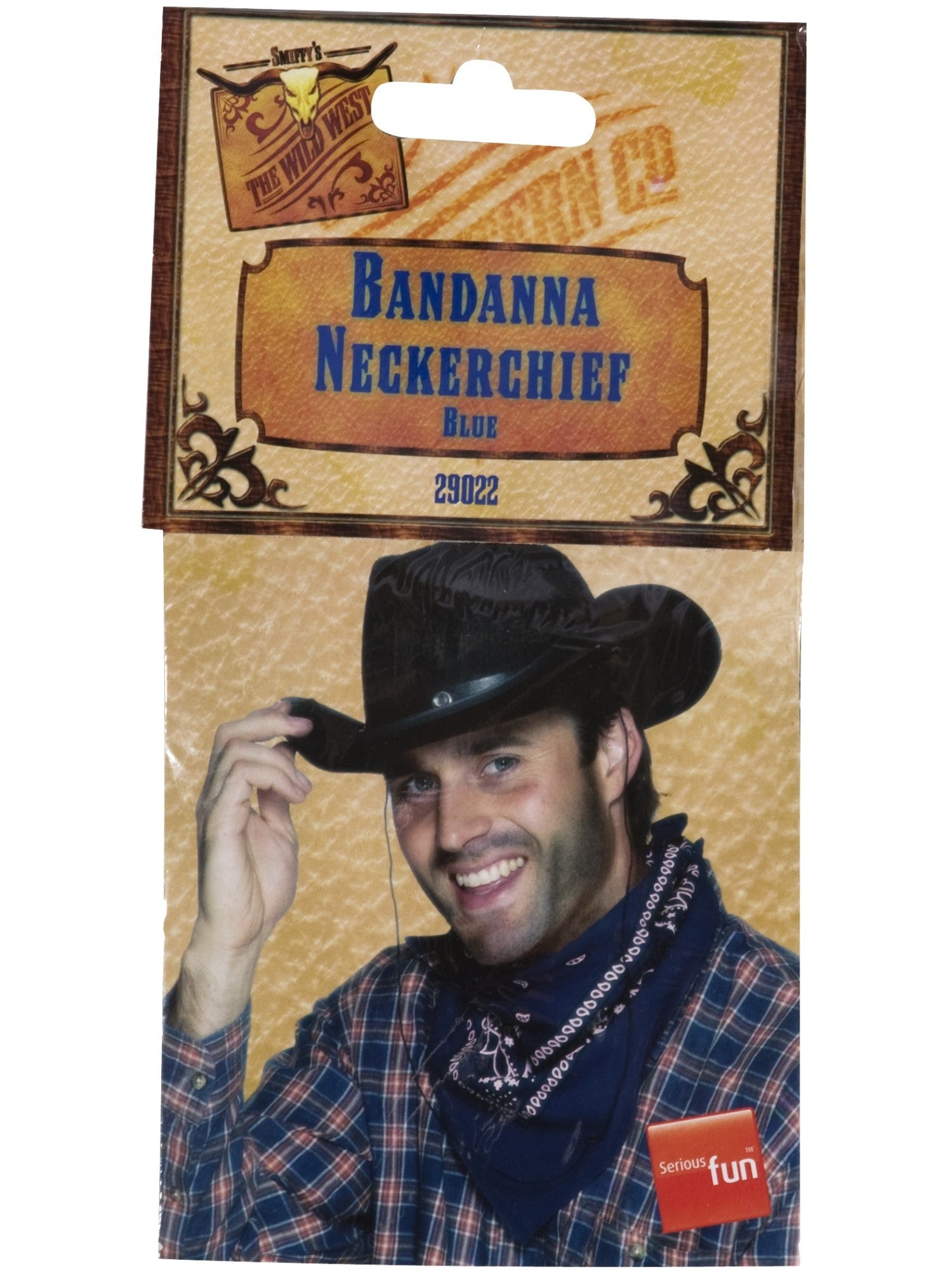 smiffys-fever-cowboy-bandana-blau-halstuch image 2