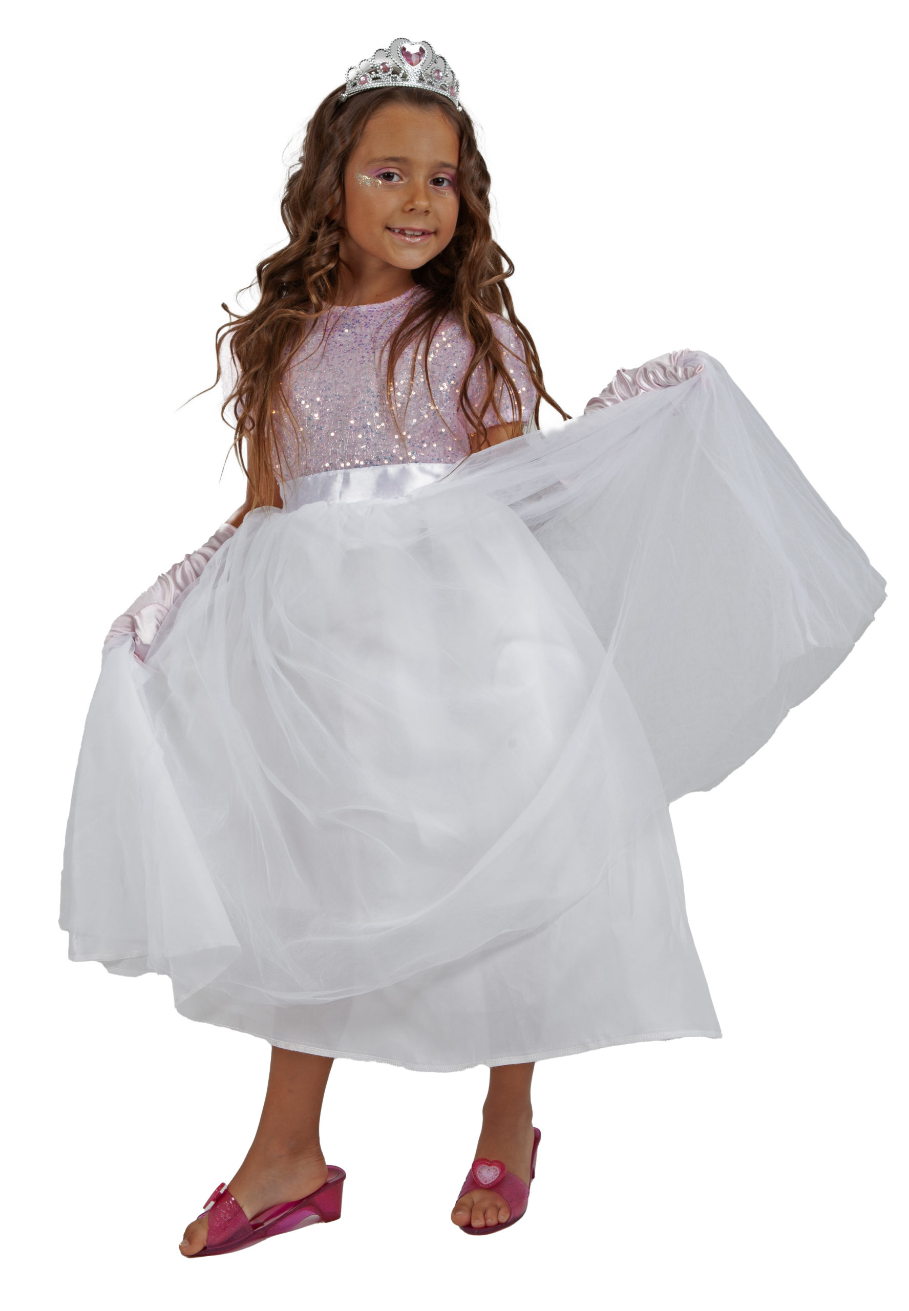 rubies-prinzessin-kost-m-leuchtend-pailletten-mit-zubeh-r image 3
