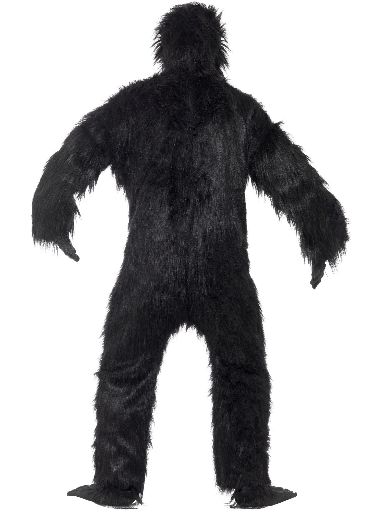 smiffys-fever-deluxe-gorilla-kost-m-herren-schwarz-mit-maske image 2