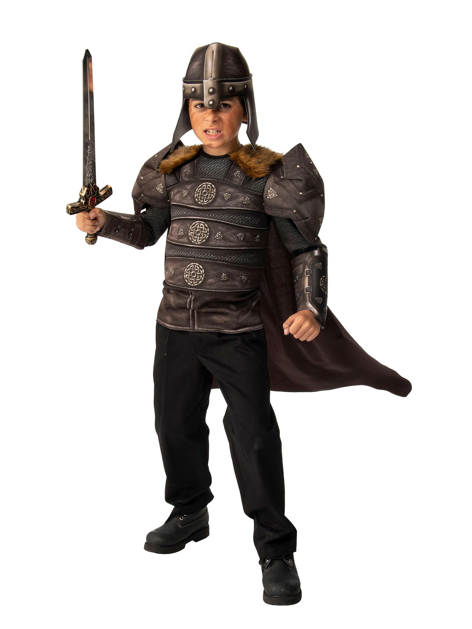 rubie-s-deluxe-wikinger-kost-m-kinder-krieger-fasching image 1
