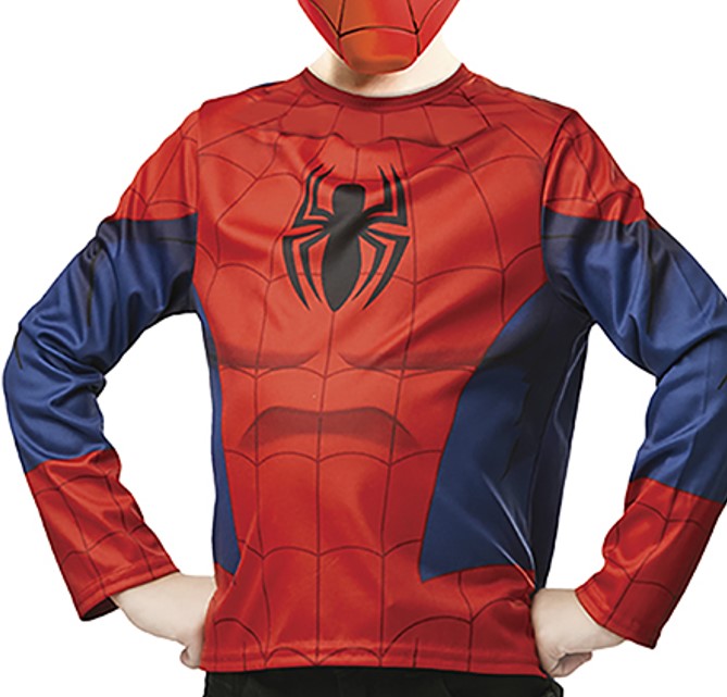 rubies-spider-man-top-maske-kost-m-set-rot-blau-jersey image 3