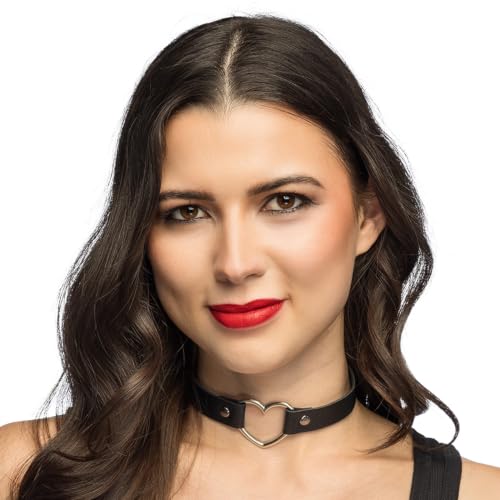 boland-herz-choker-halskette-mit-anh-nger-schwarz image 4