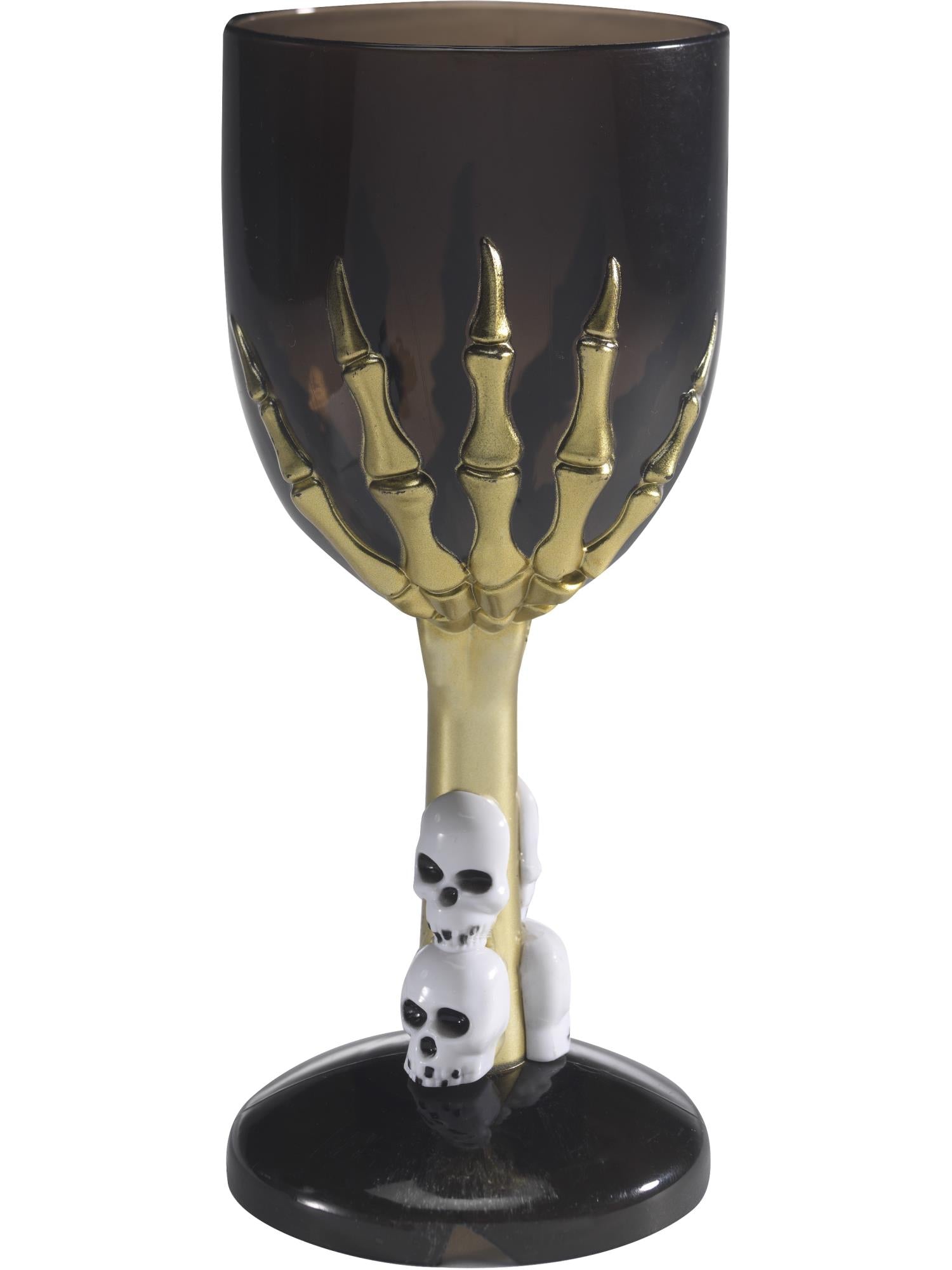 smiffys-fever-gothic-weinglas-schwarz-skelett image 1