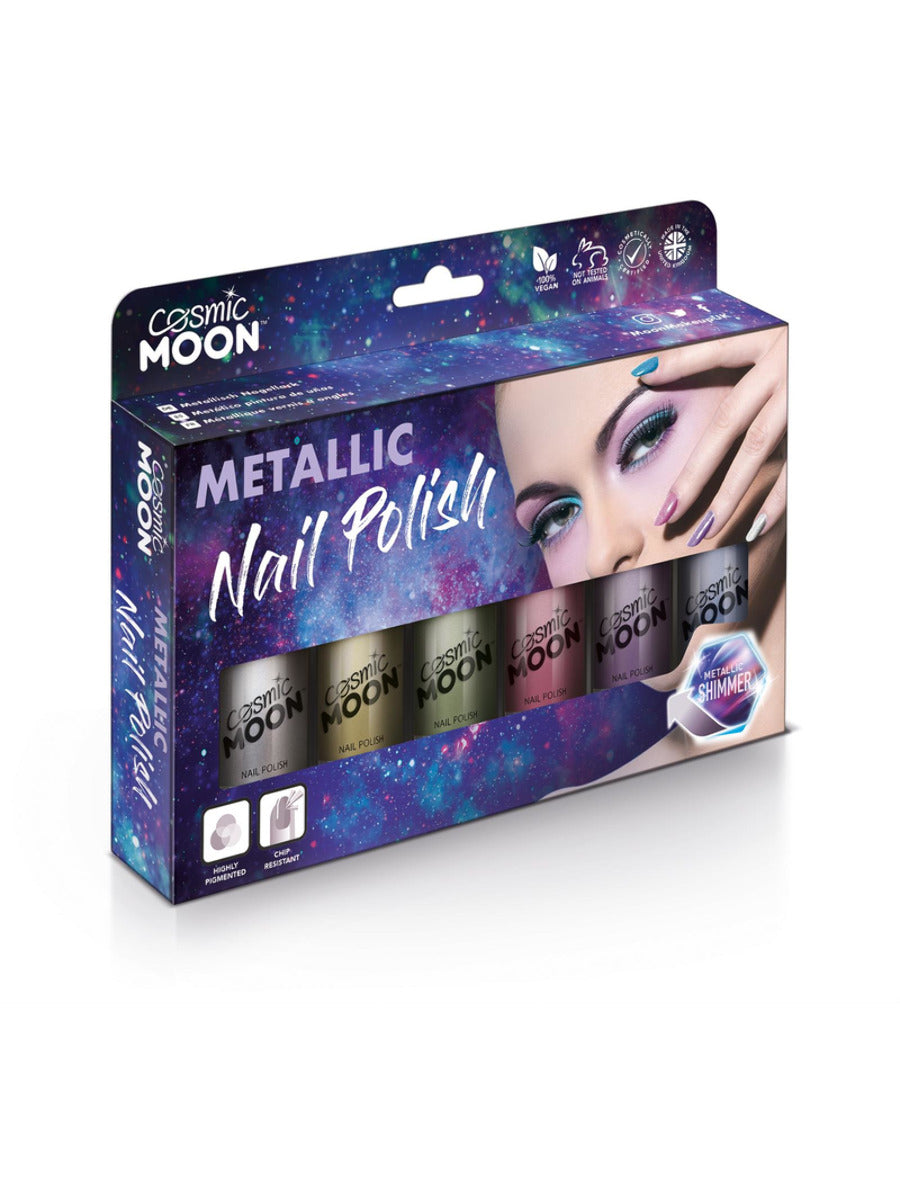 smiffys-makeup-fx-cosmic-moon-nagellack-set-metallic-6x14ml image 1