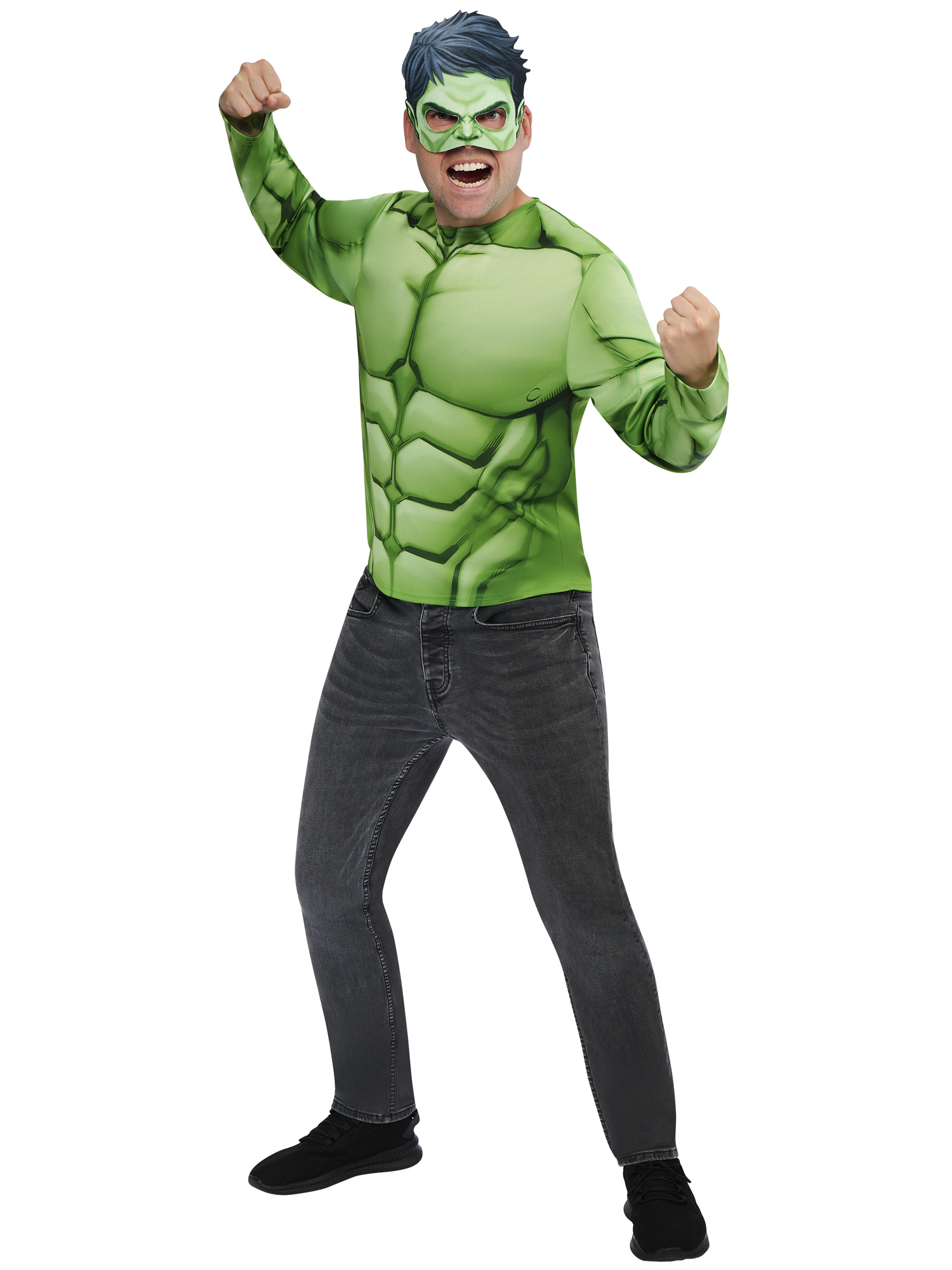 rubies-d-guisements-hulk-top-maske-kost-m-m-l-gr-n image 5