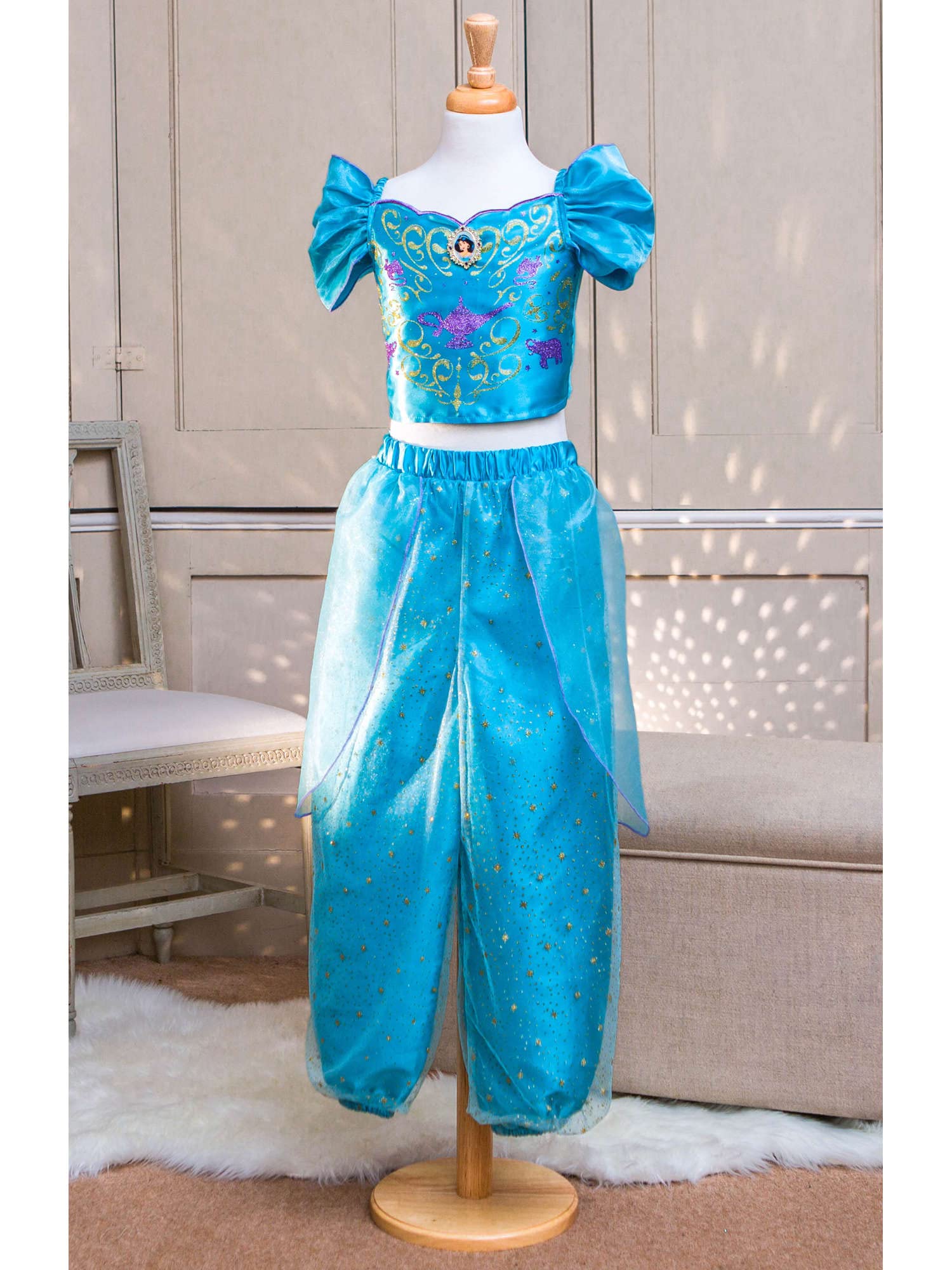rubie-s-deluxe-disney-jasmin-glitzer-kost-m-m-dchen image 4