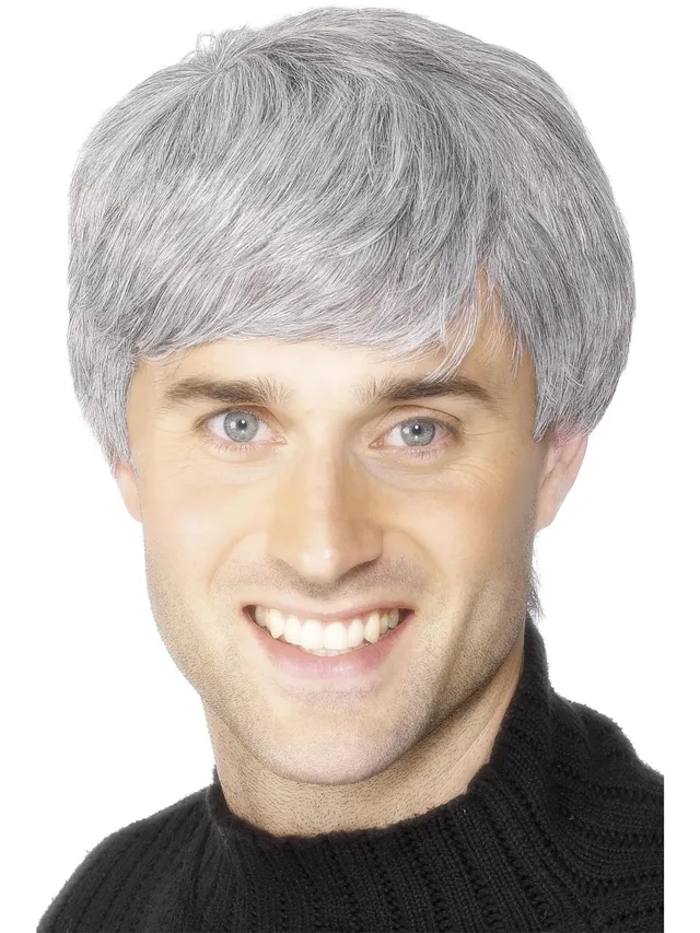 smiffys-fever-corporate-wig-per-cke-grau-herren image 1