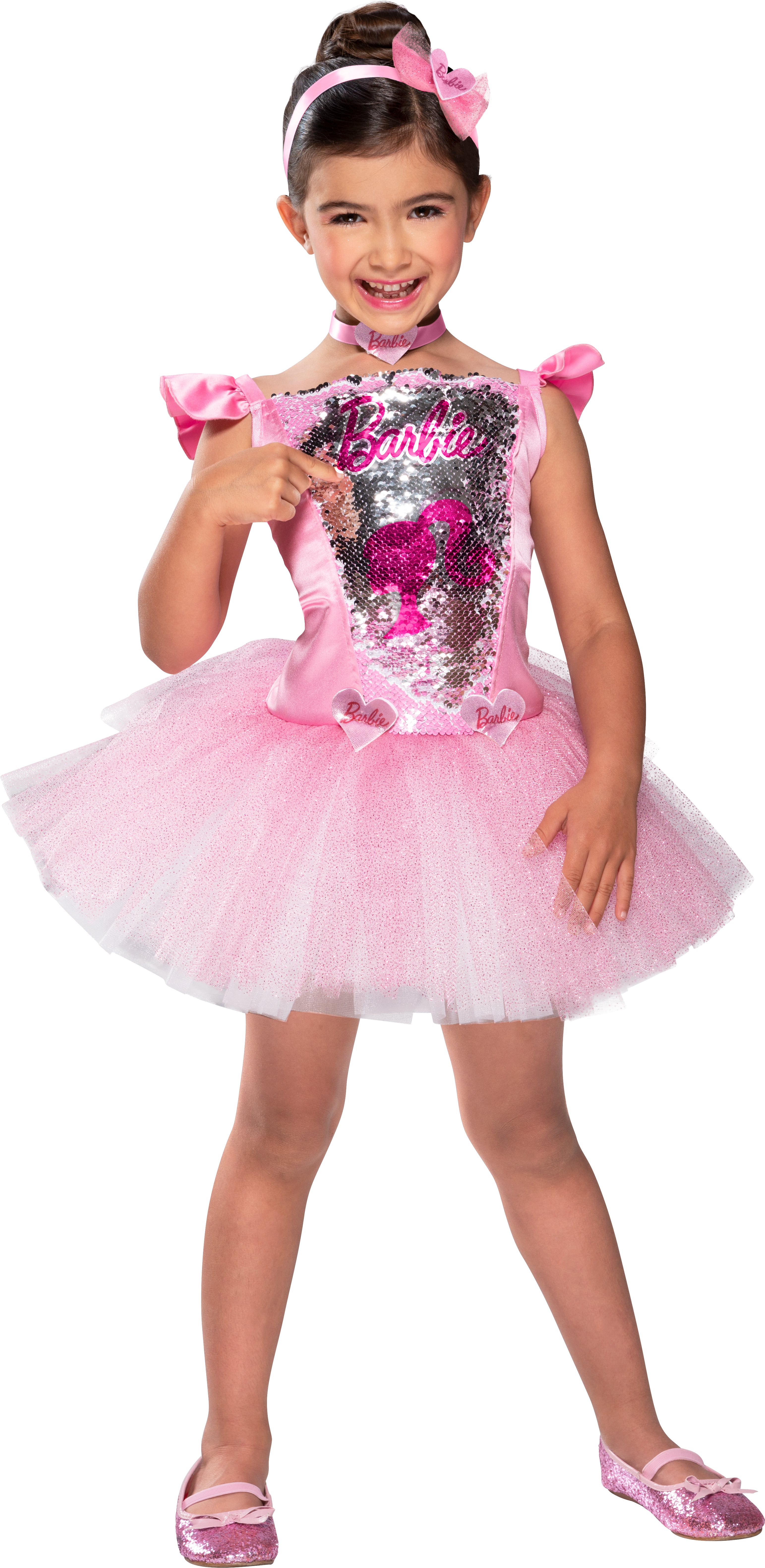 rubies-barbie-ballerina-kost-m-kinder-pailletten-tutu image 2