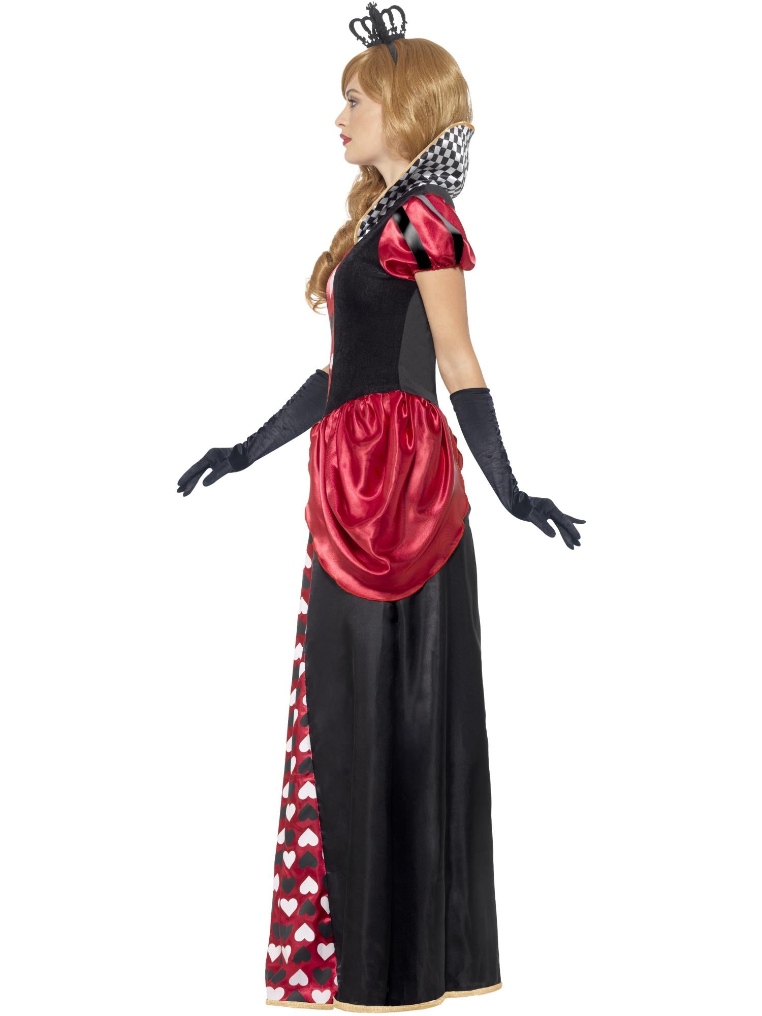 smiffys-fever-royal-red-queen-kost-m-rot-mit-krone-damen image 3