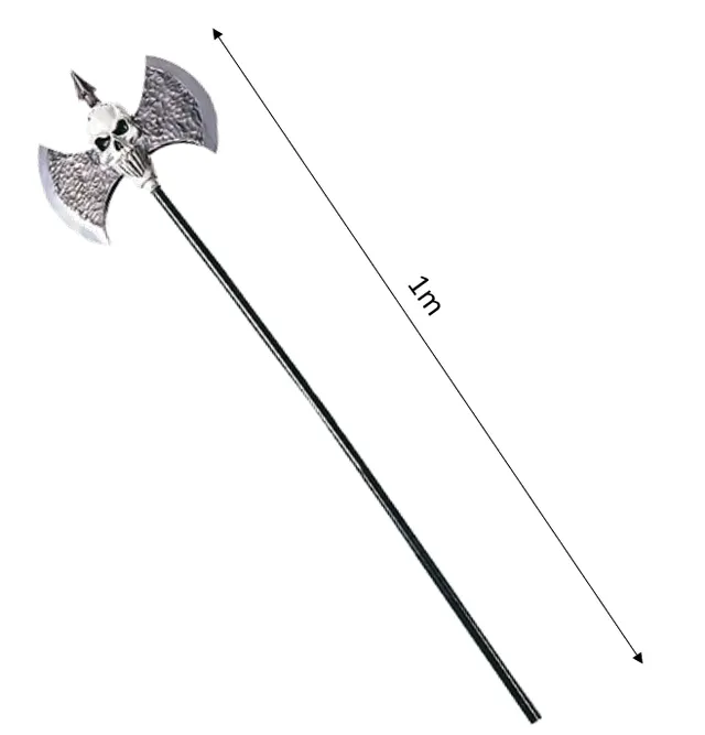 rubies-skull-warriors-axt-deluxe-100-cm-kost-mzubeh-r image 1