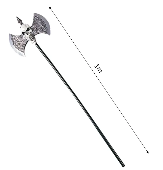 rubies-skull-warriors-axt-deluxe-100-cm-kost-mzubeh-r image 1
