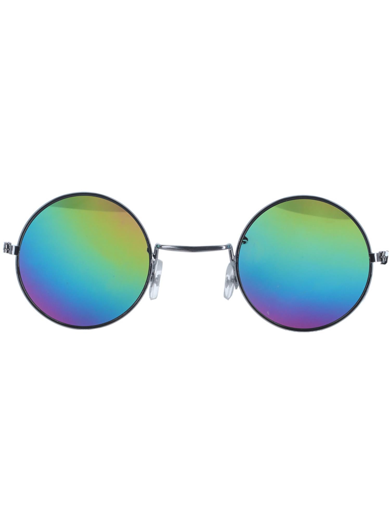 smiffys-fever-hippie-brille-rund-verspiegelt-gr-n-blau image 3