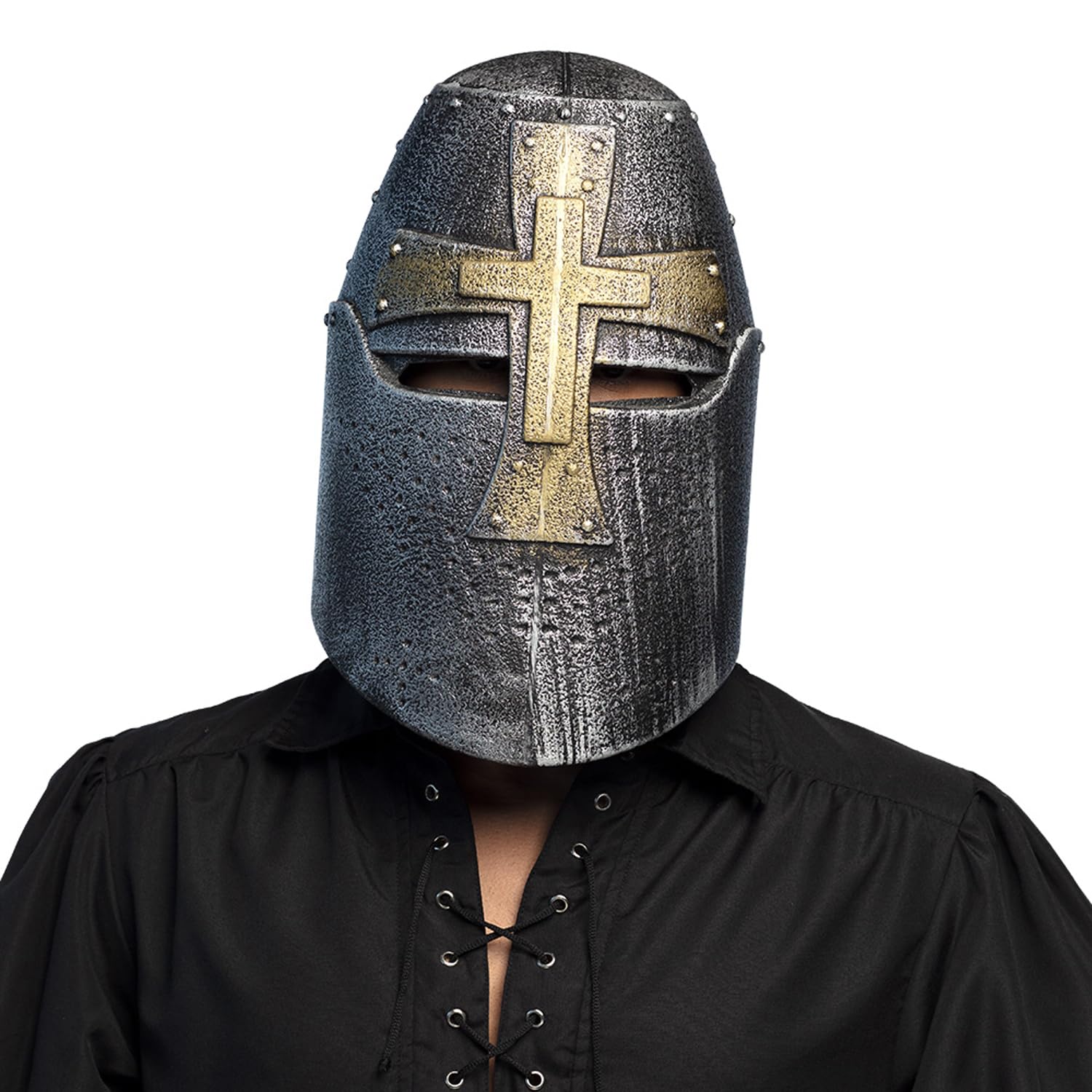 boland-01442-ritterhelm-einheitsgr-e-eisenoptik-goldkreuz image 2