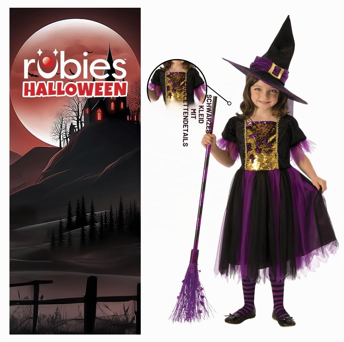 rubie-s-deluxe-hexenkost-m-m-dchen-104-gold-violett-kleid image 3