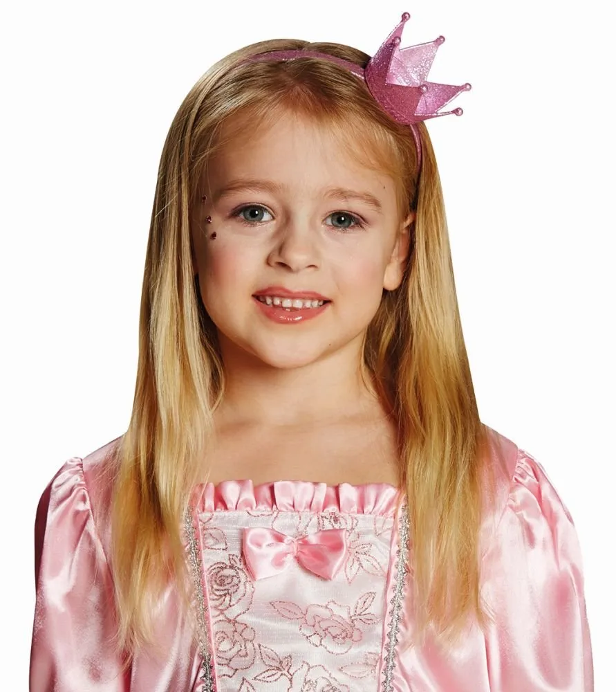 rubie-s-deluxe-glitzer-kr-nchen-haarreif-rosa-karneval image 1