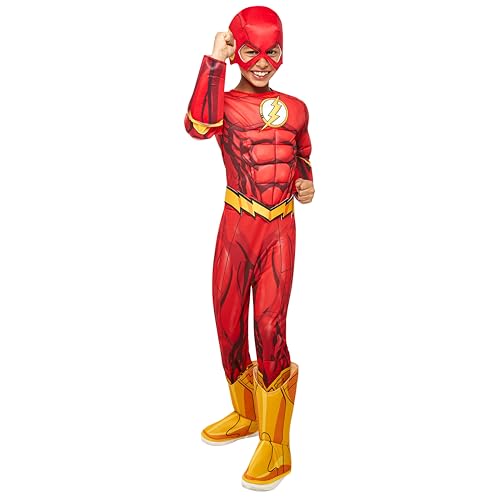 rubie-s-deluxe-flash-jungenkost-m-m-rot-mit-blitz-logo image 6