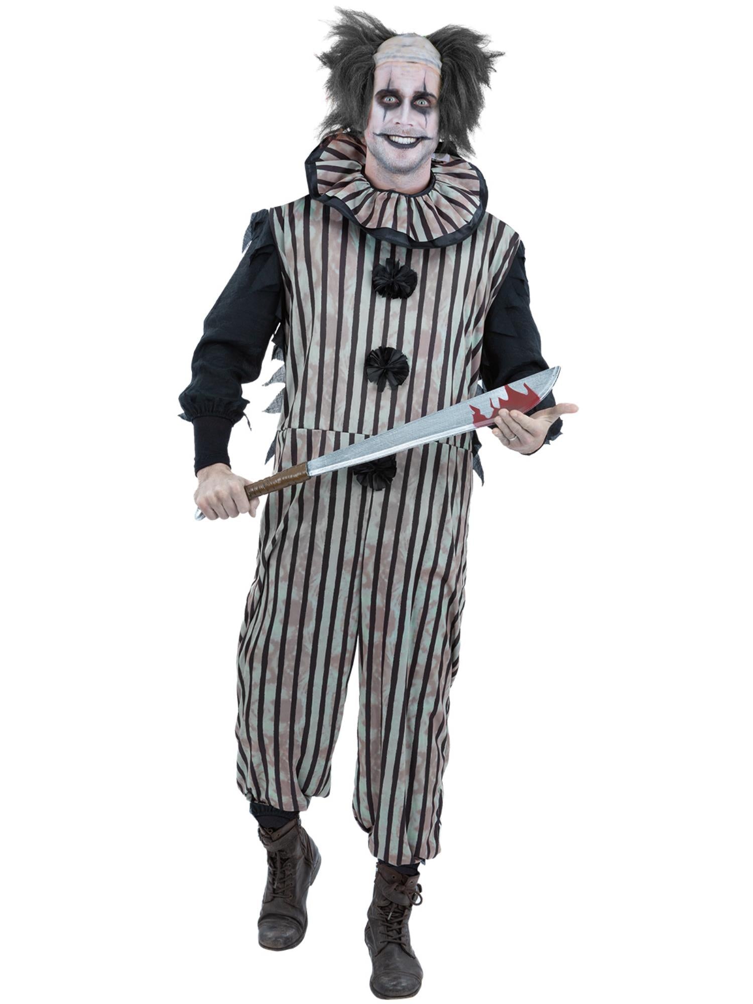 fever-dark-vintage-clown-kost-m-herren-schwarz-gestreift image 4
