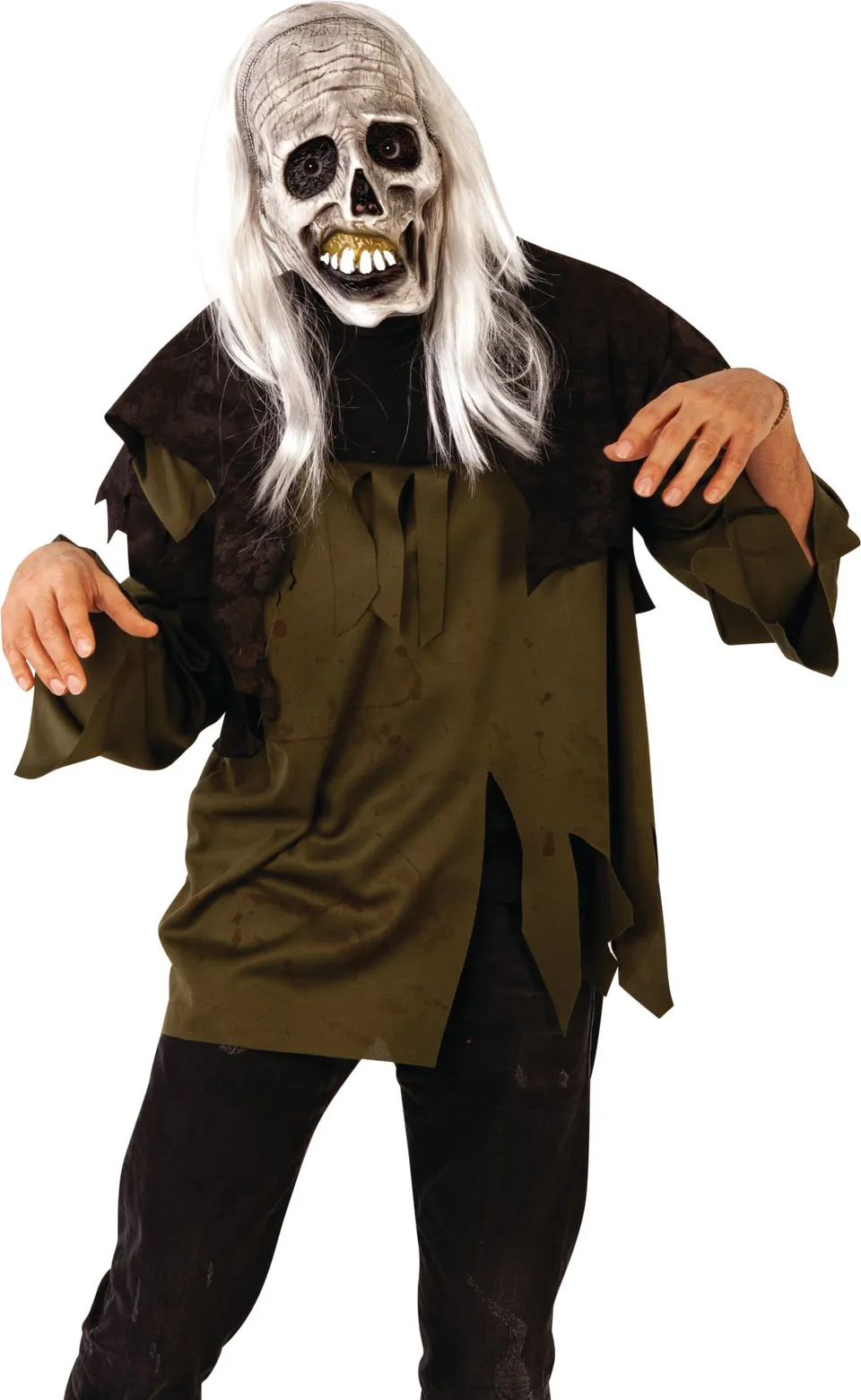 rubies-zombie-maske-erwachsene-pvc-mit-per-cke-halloween image 1