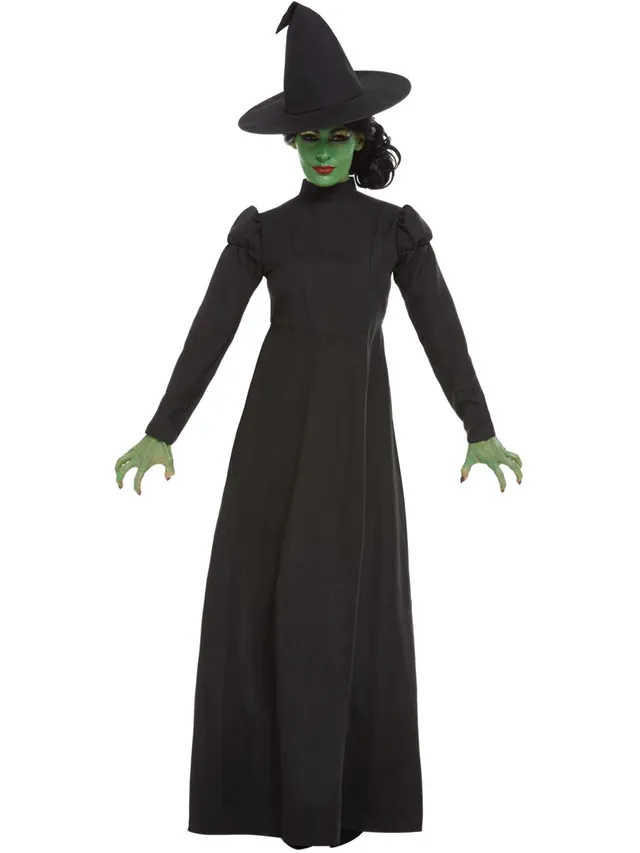 smiffys-fever-hexenkost-m-damen-schwarz-mit-hut image 1