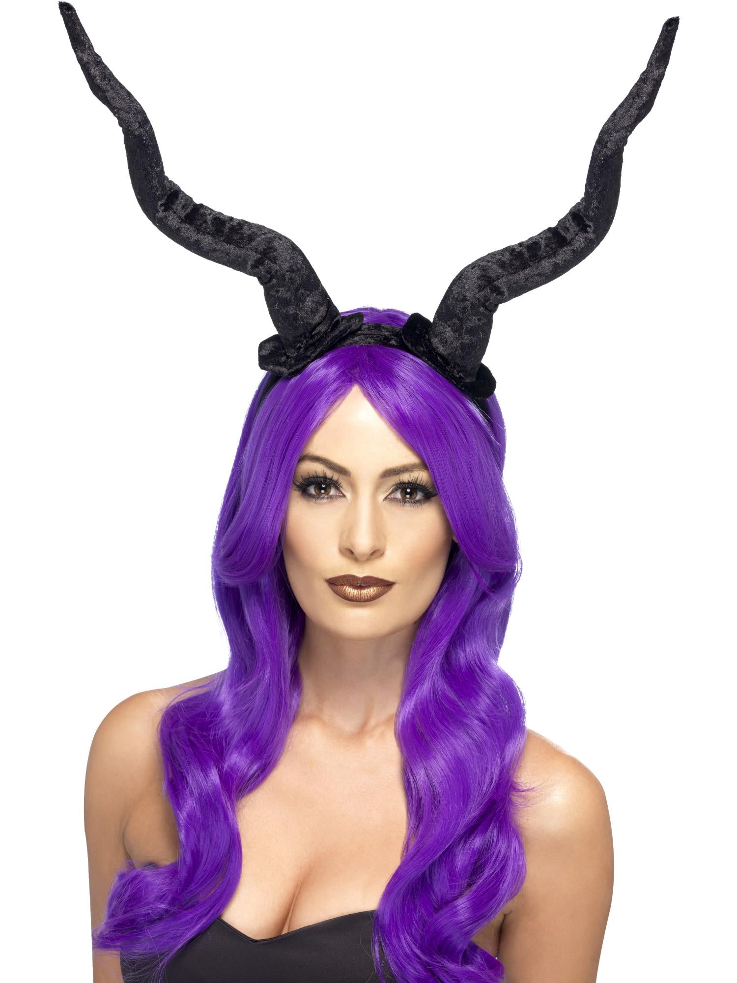 smiffys-fever-demon-horns-haarreif-schwarz-teufelsh-rner image 1