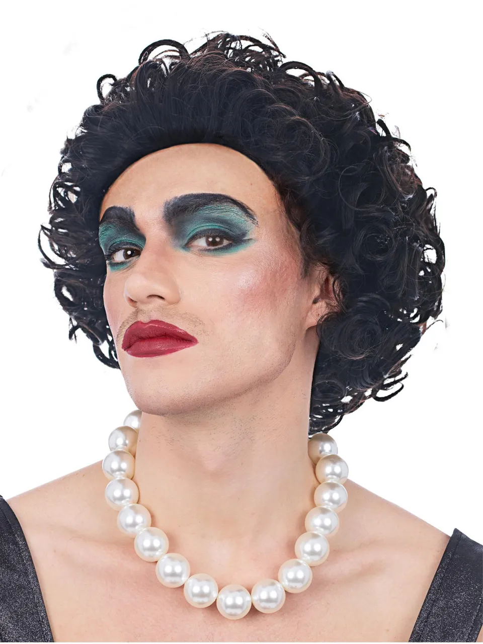 smiffys-fever-frank-per-cke-rocky-horror-schwarz-lockig-einheitsgr image 1