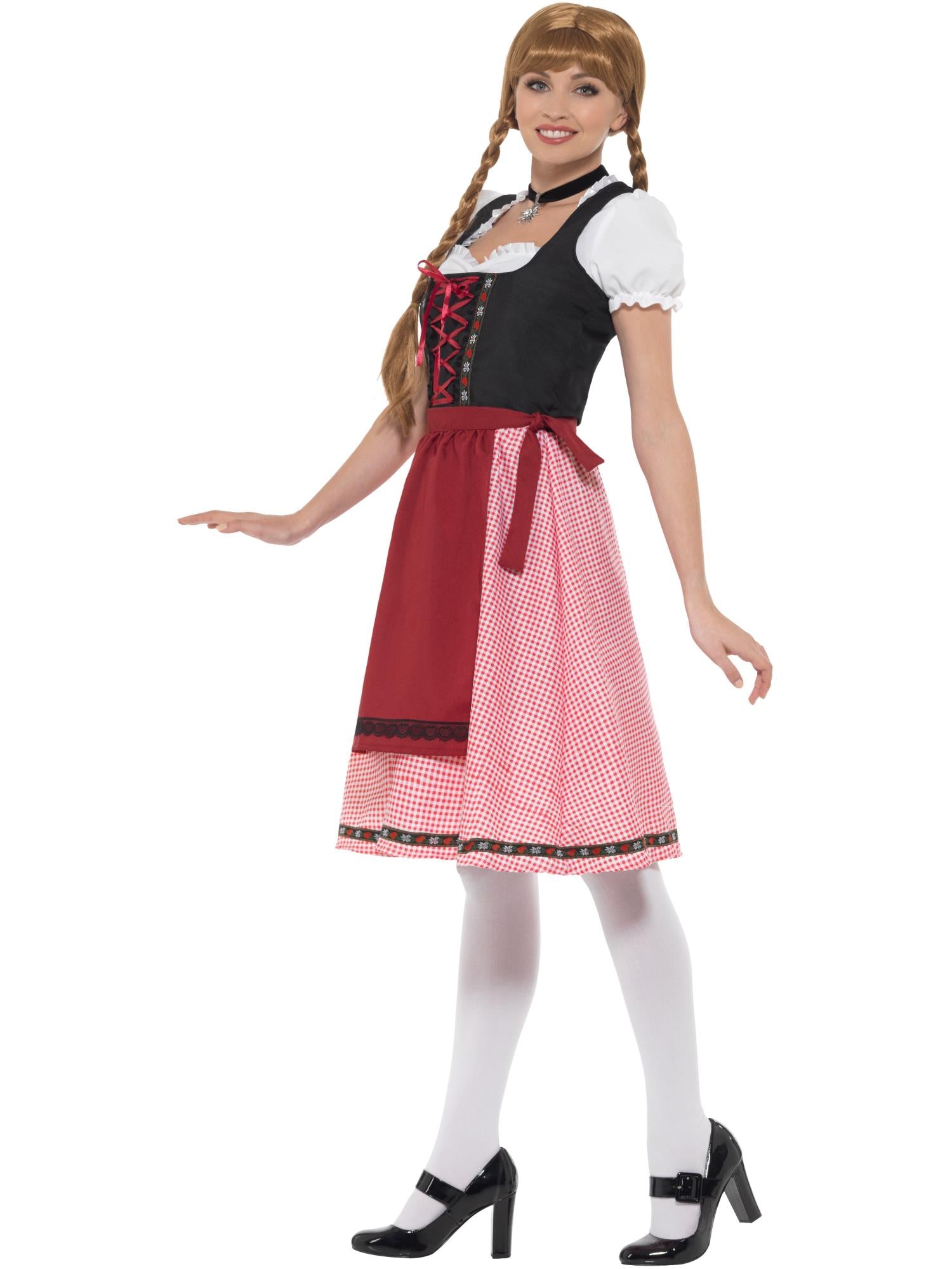 smiffys-fever-bavarian-tavern-maid-dirndl-damen-rot-m image 3