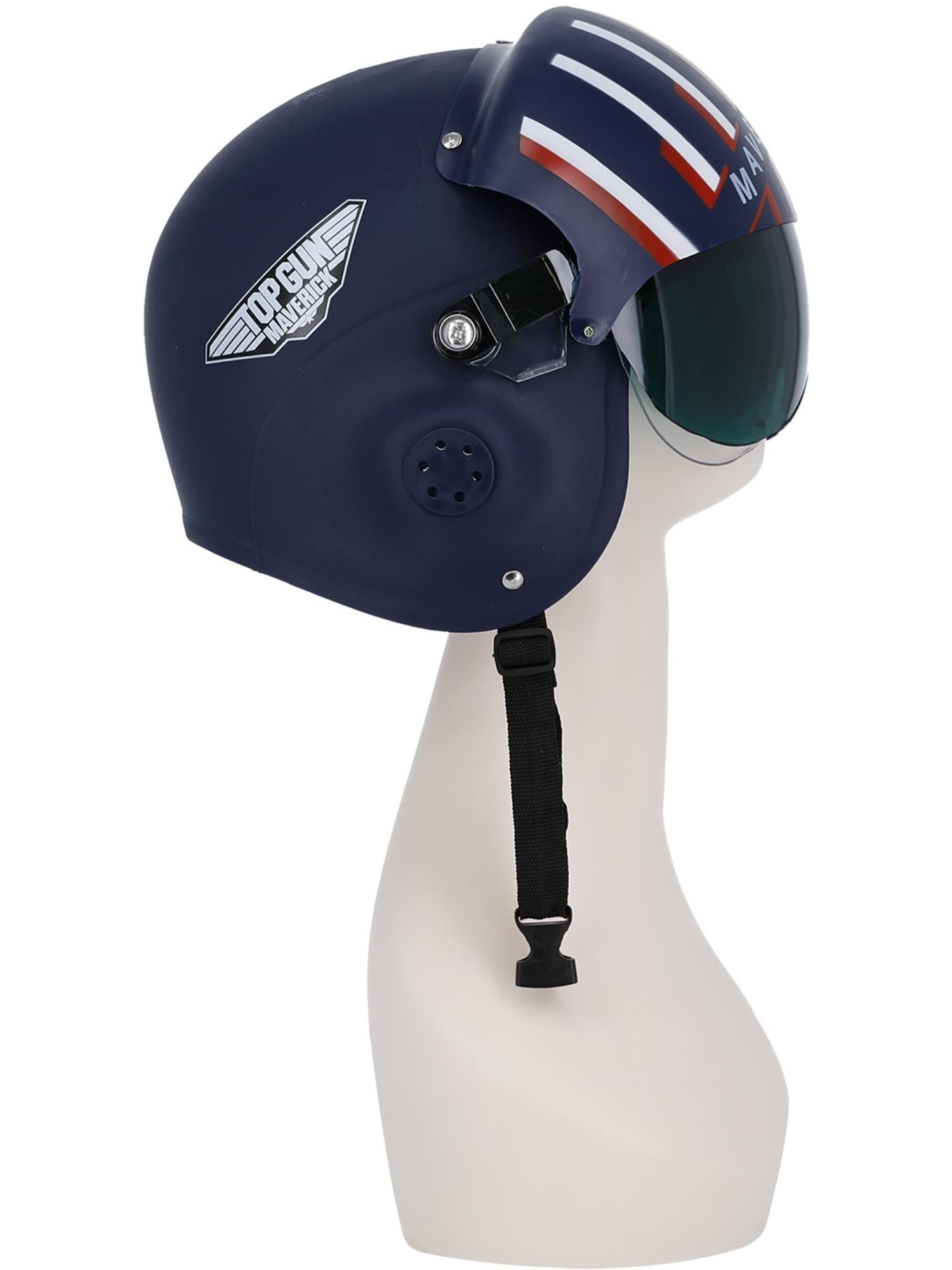 smiffys-fever-top-gun-maverick-pilotenhelm-blau-rot image 7
