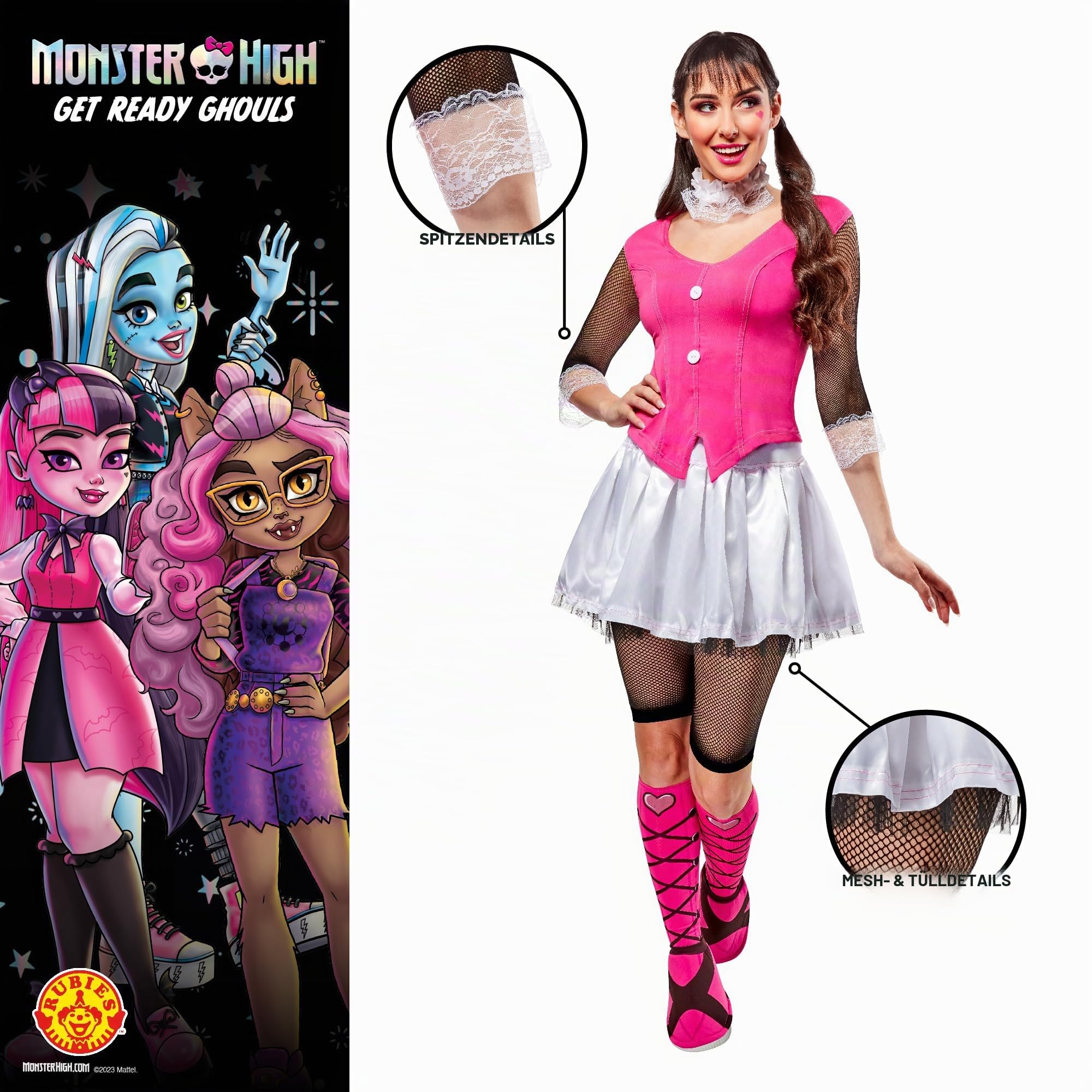 rubie-s-deluxe-draculaura-monster-high-kost-m-xs-damen image 3