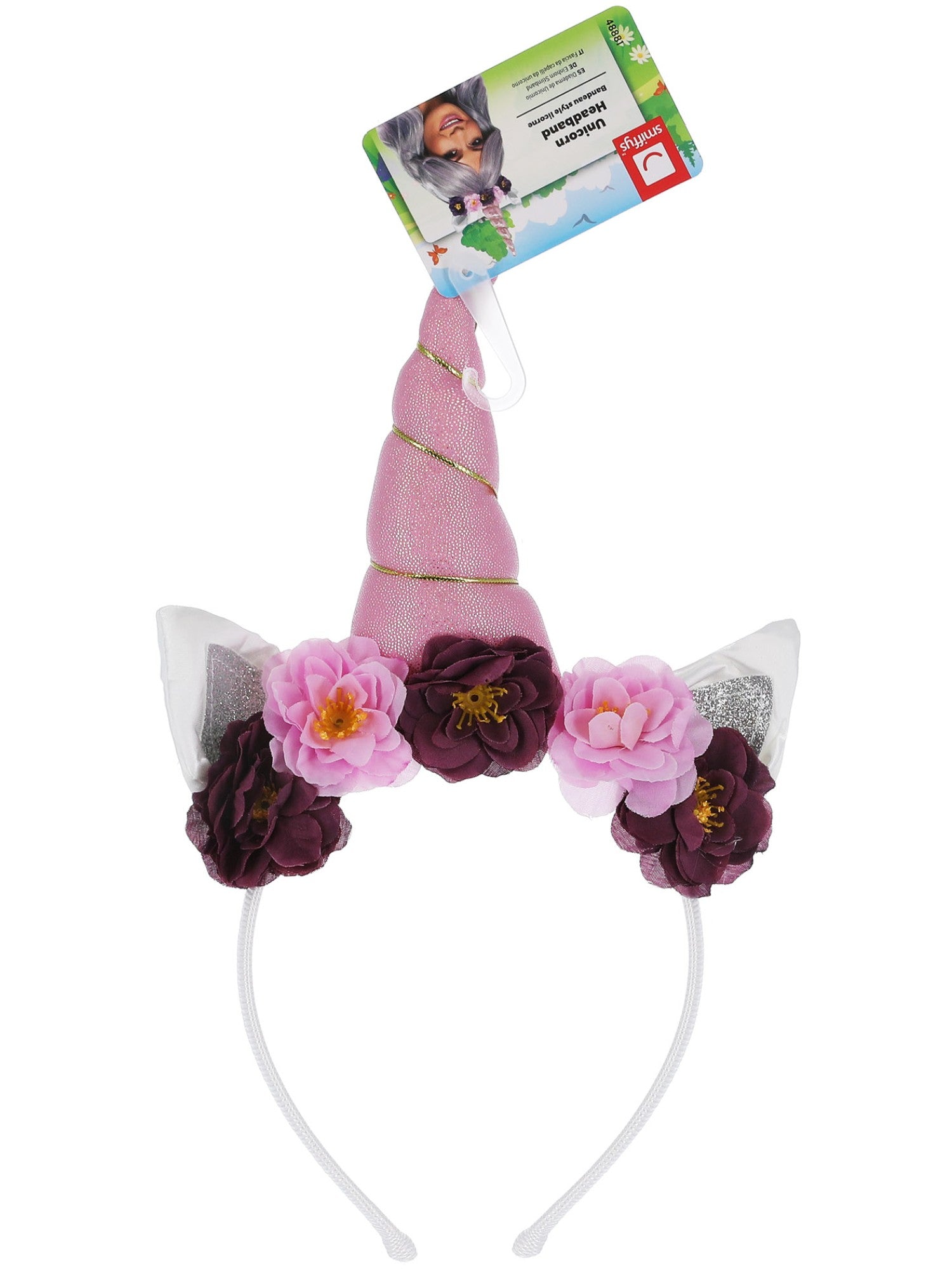 smiffys-fever-unicorn-headband-einhorn-stirnband-bunt image 2