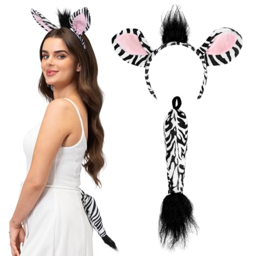 boland-accessories-tier-set-zebra-haarreif-schwanz-2-teilig image 8