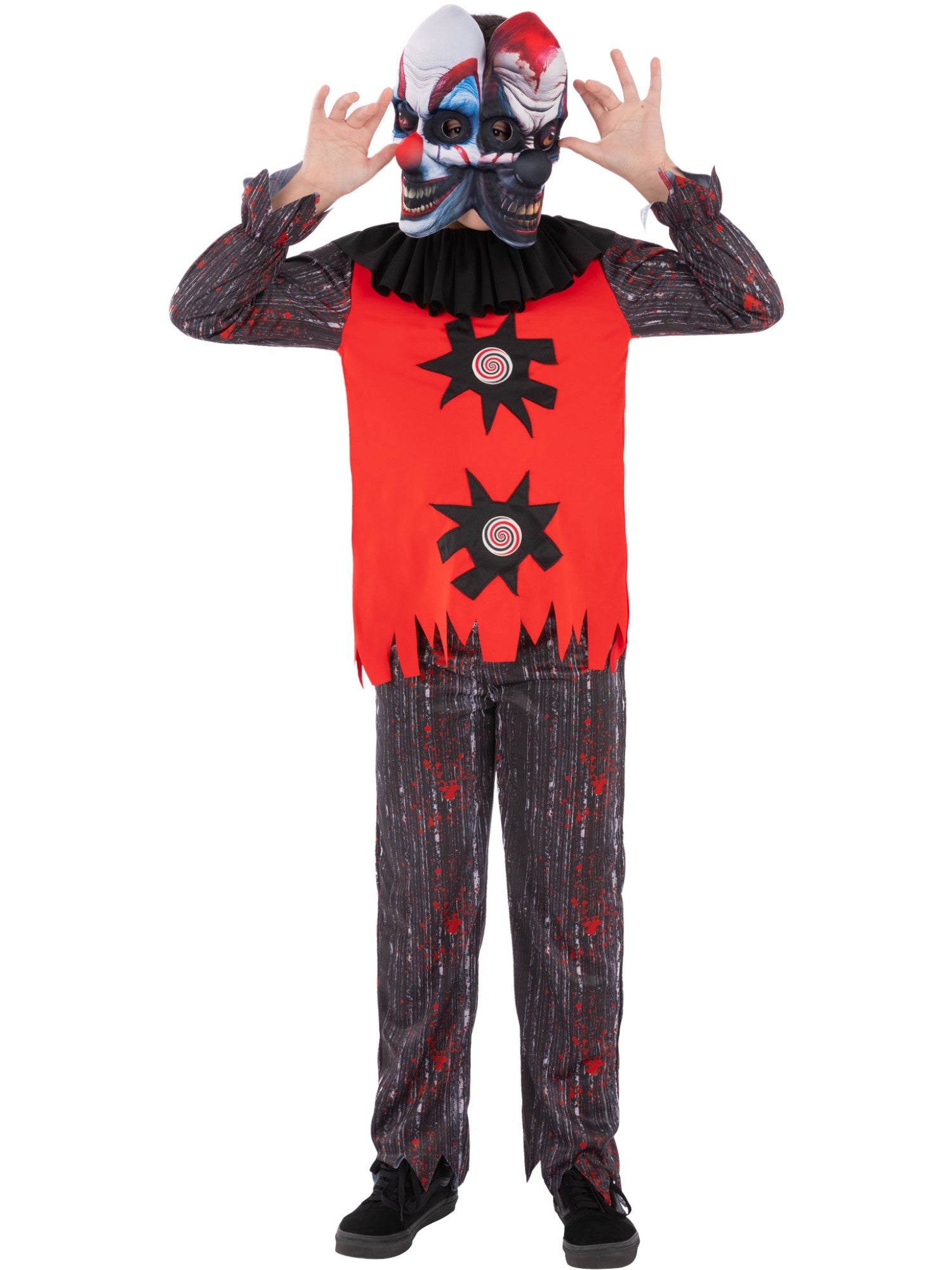 smiffys-fever-2-headed-chuckles-clown-kost-m-kinder-l-zweik-pfig image 4