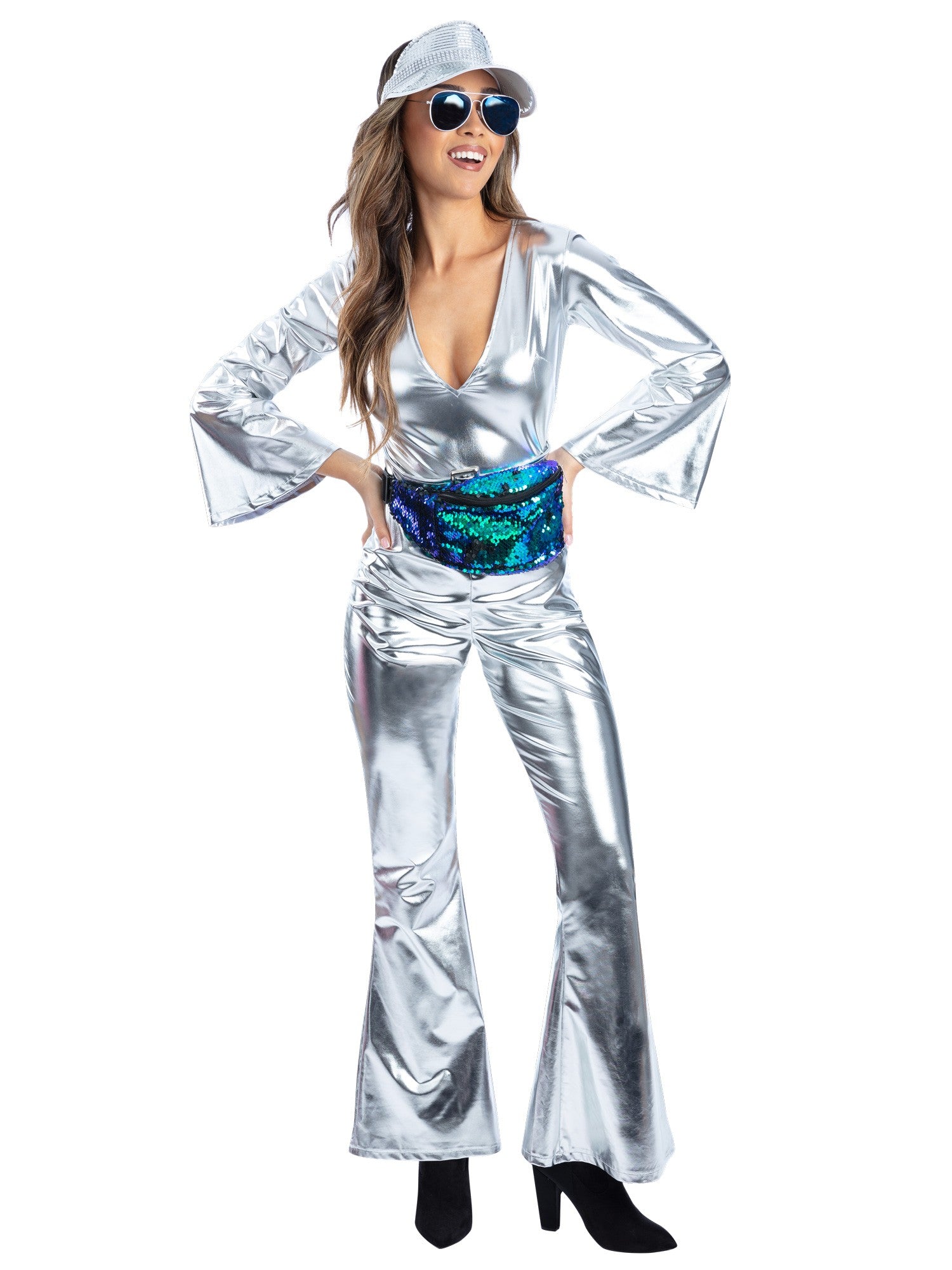 smiffys-fever-sterling-silver-diva-disco-kost-m-silber-gr-l image 2
