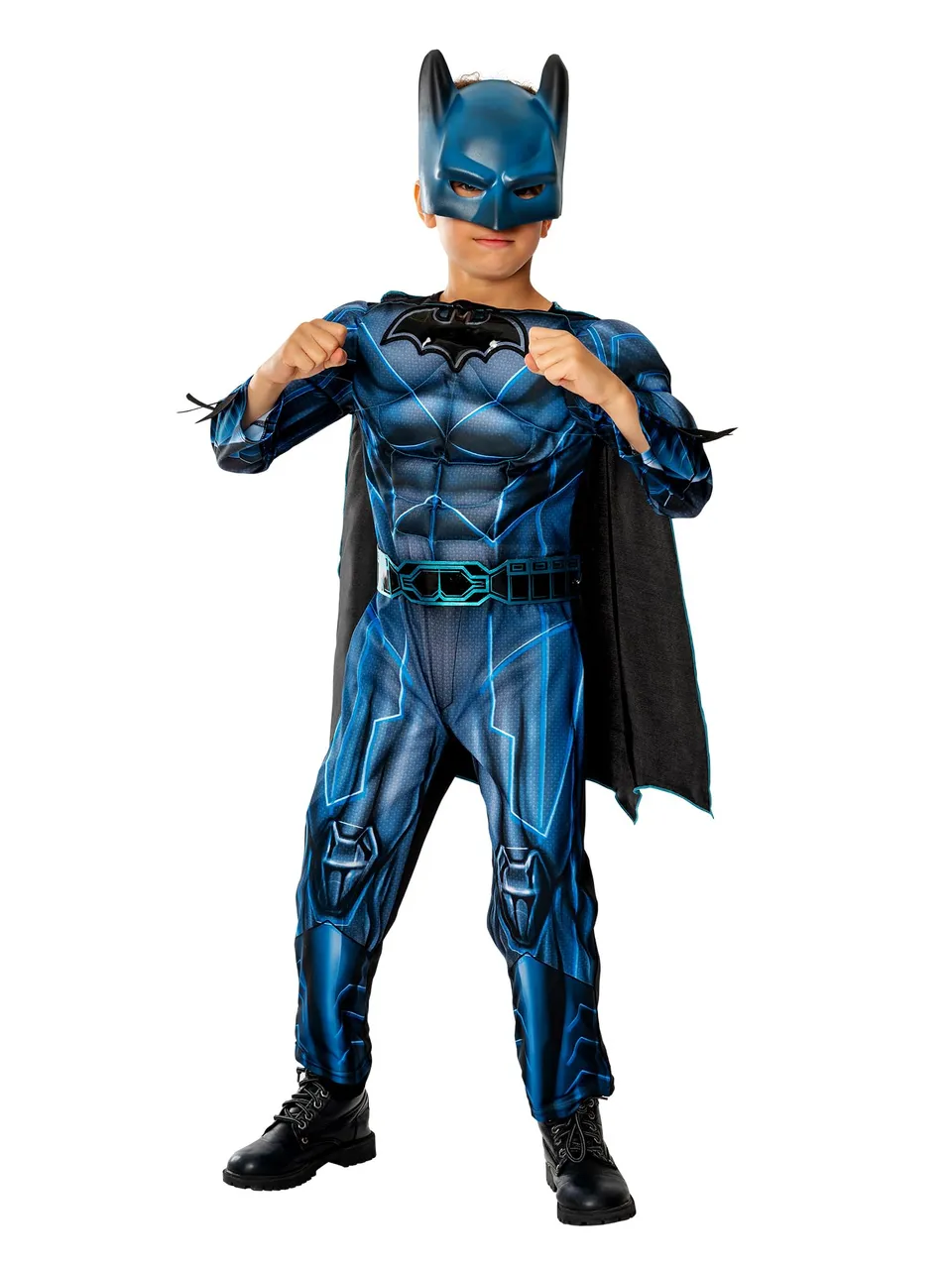 rubie-s-deluxe-batman-bat-tech-kost-m-kinder-mit-maske-umhang image 1