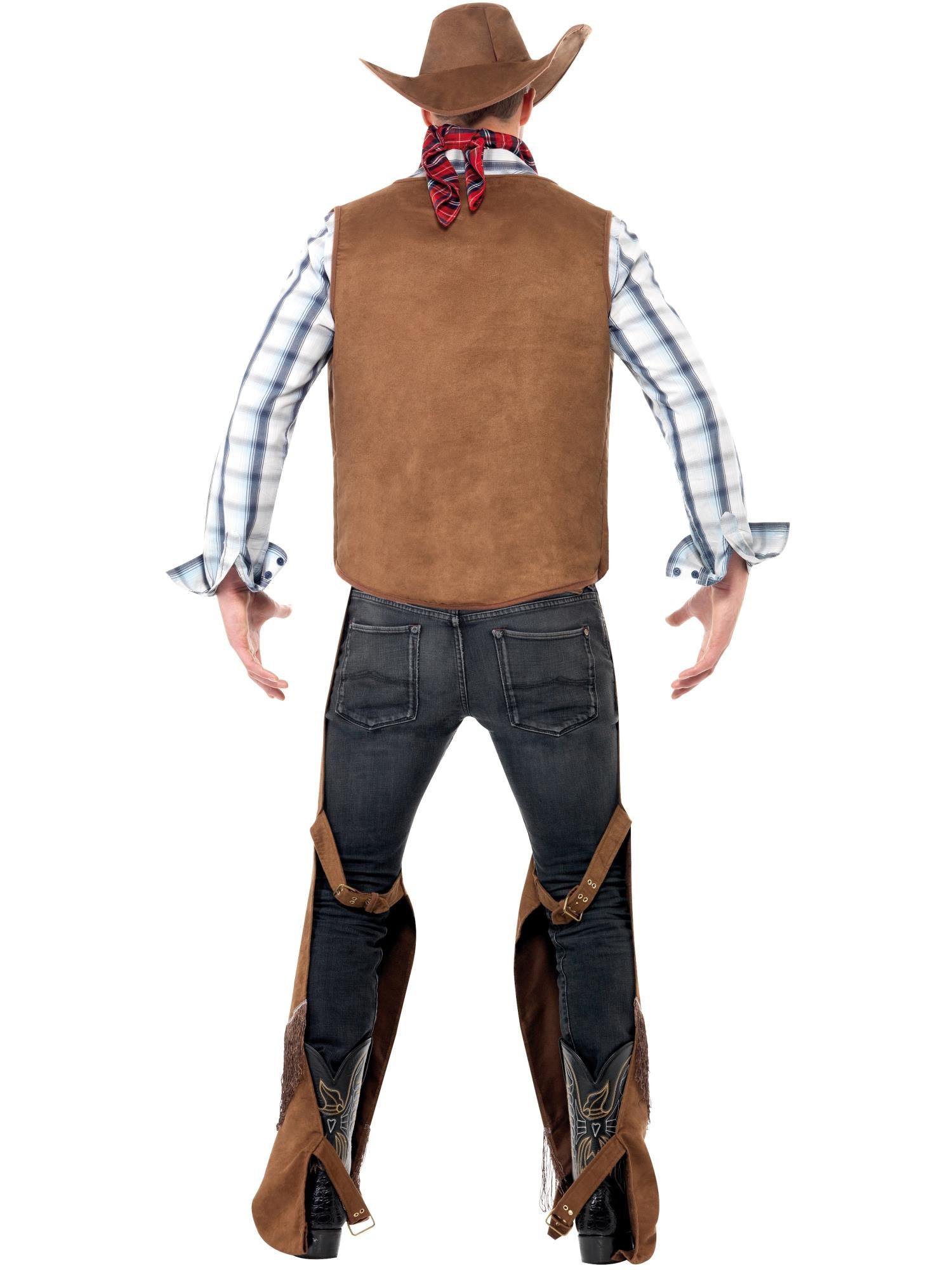 smiffys-fever-fringe-cowboy-kost-m-herren-braun image 2