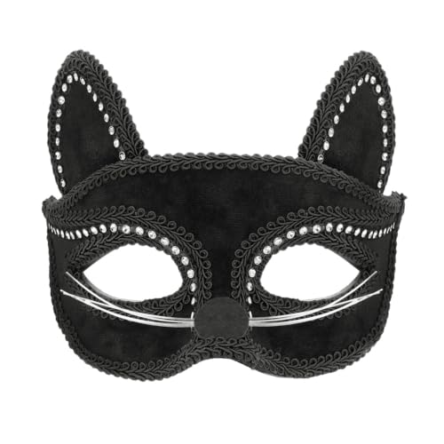 boland-charming-cat-katzenmaske-schwarz-mit-strass-samt image 8