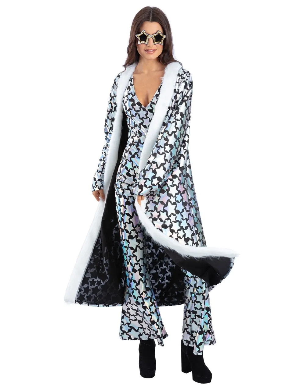 smiffys-fever-star-gazer-mantel-holografisch-unisex image 1