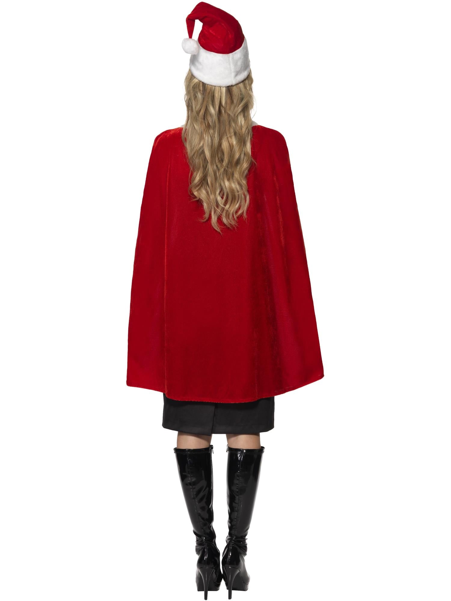 smiffys-fever-santa-kost-m-damen-rot-cape-hut image 2
