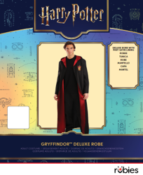rubies-gryffindor-luxe-umhang-erwachsene-gr-m-rot-wappen image 2