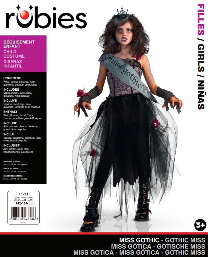 rubies-miss-horror-kost-m-tutu-kleid-mit-stirnband image 2