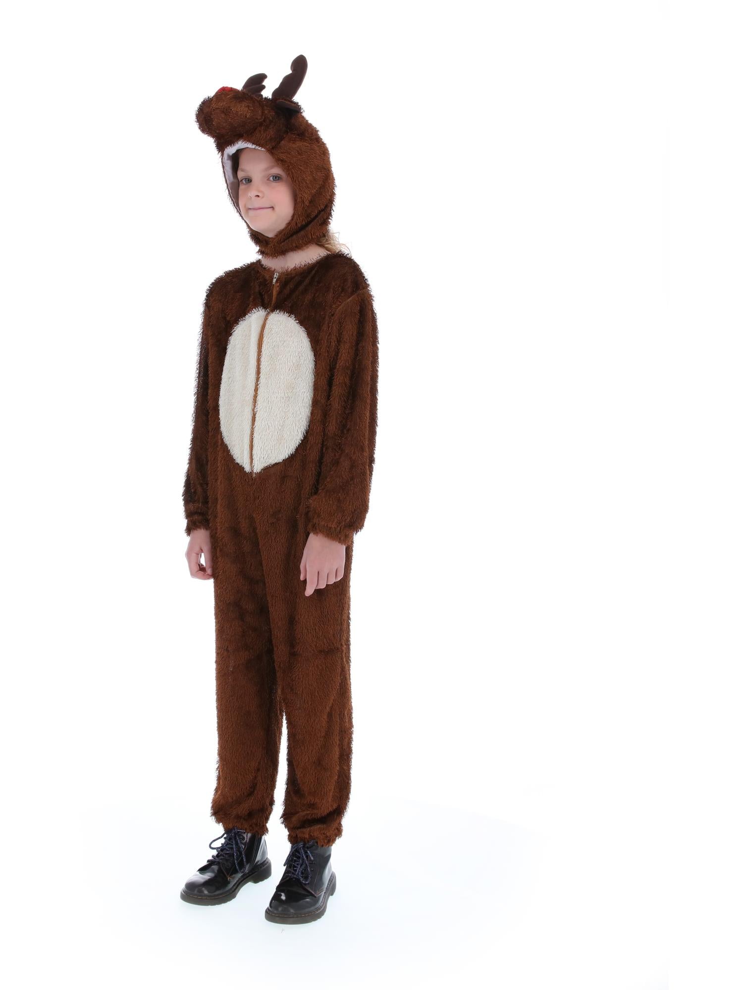smiffys-fever-rentierkost-m-kinder-braun-mit-kapuze image 7