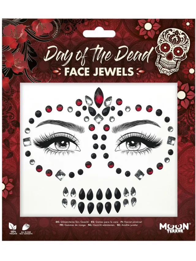 smiffys-makeup-fx-moon-terror-face-jewels-day-of-dead image 1