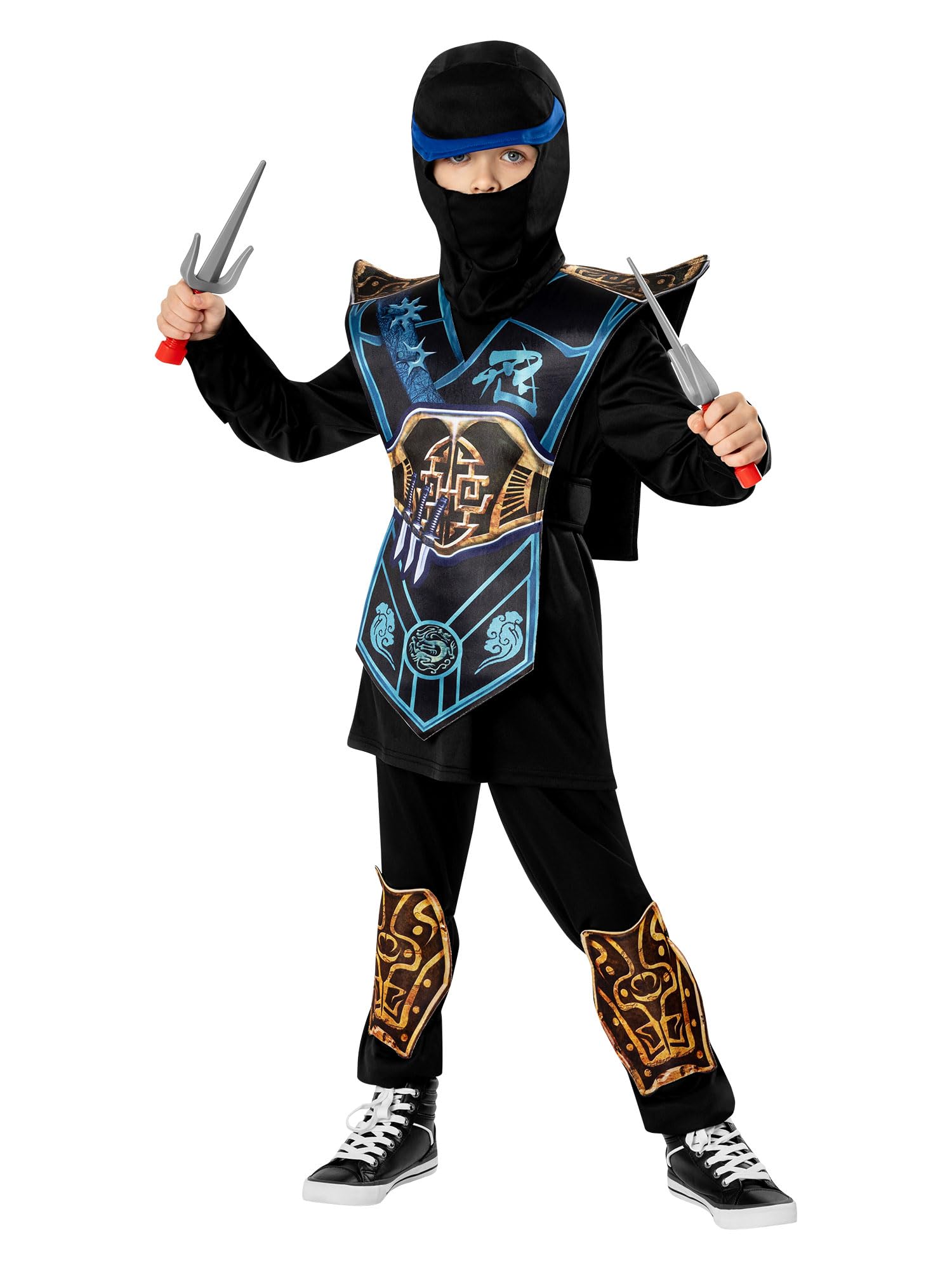 rubie-s-deluxe-blue-ninja-kinderkost-m-overall-blau-5-6-jahre image 4