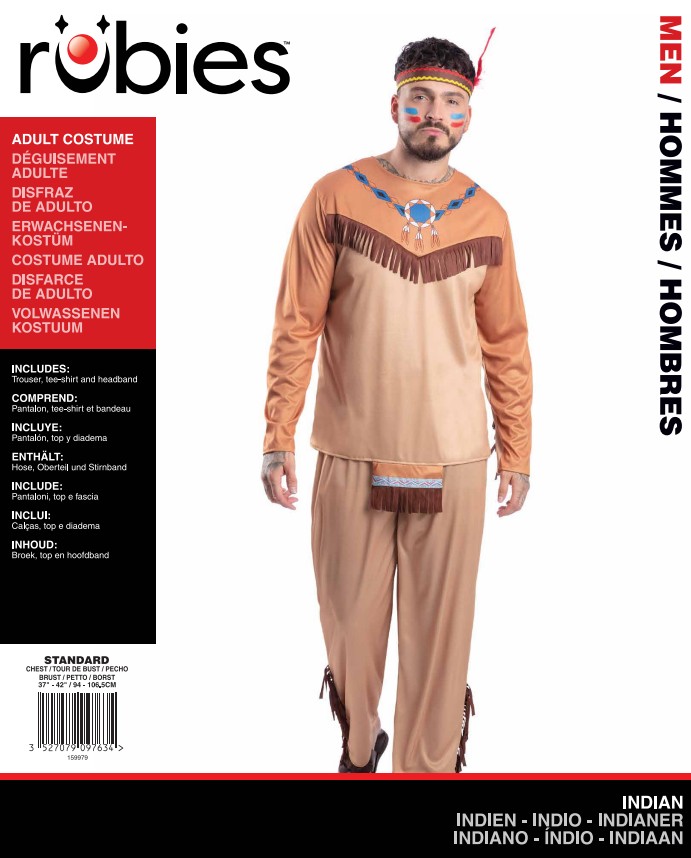 rubie-s-indianer-kost-m-erwachsene-l-fransen-federband image 5