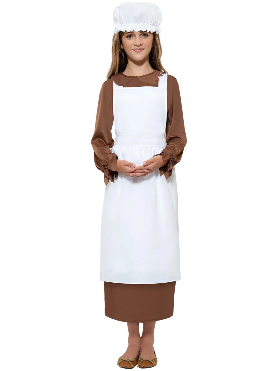 smiffys-fever-victorian-kit-m-dchenkost-m-braun-wei-sch-rze image 1