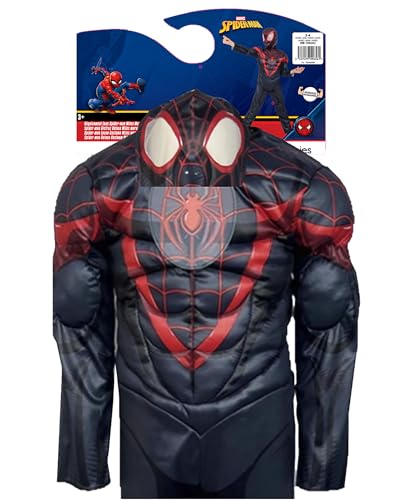 rubie-s-spider-man-miles-morales-kinderkost-m-3-4-j-rot-schwarz image 7
